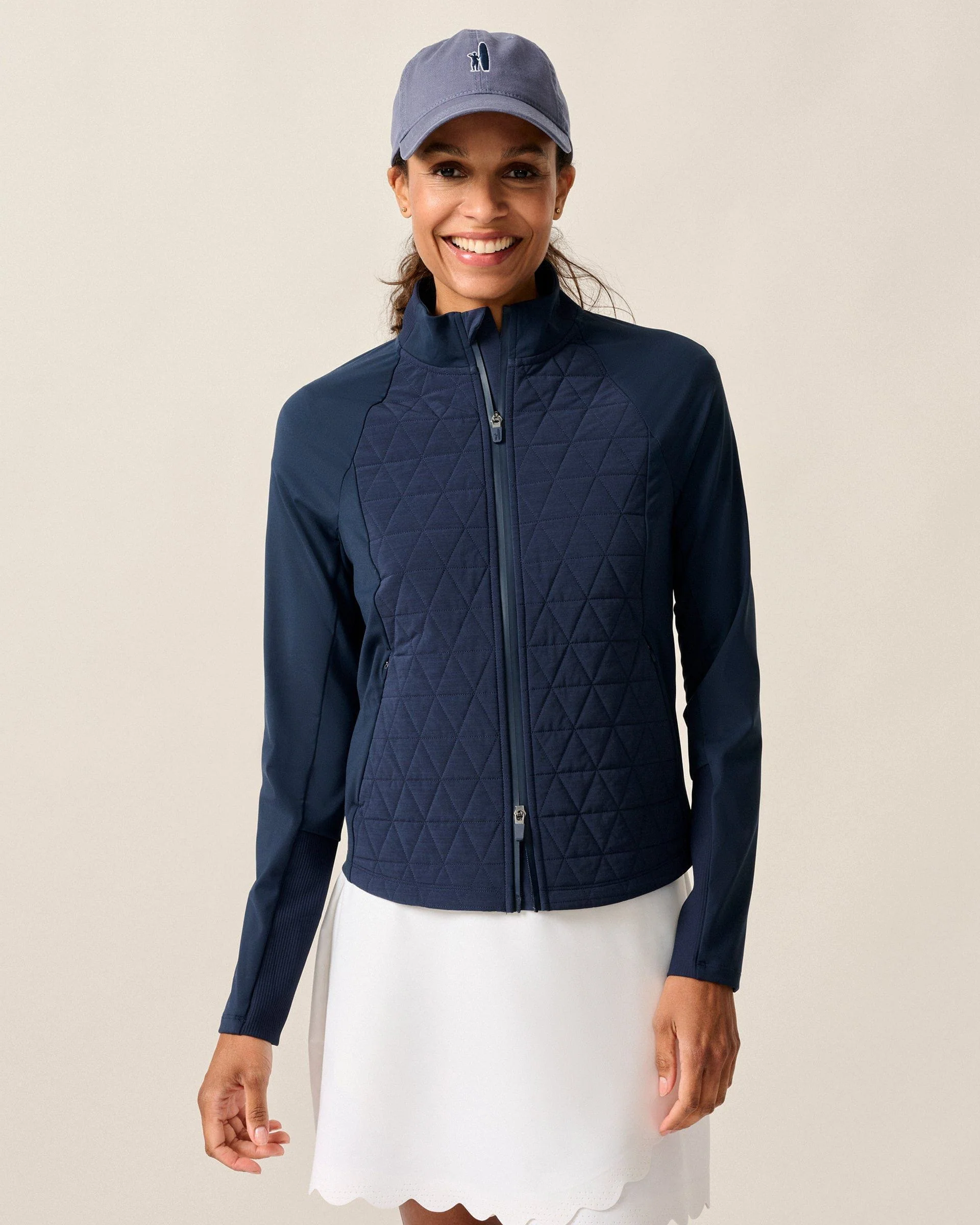 Hannah Performance Mixed Media Jacket