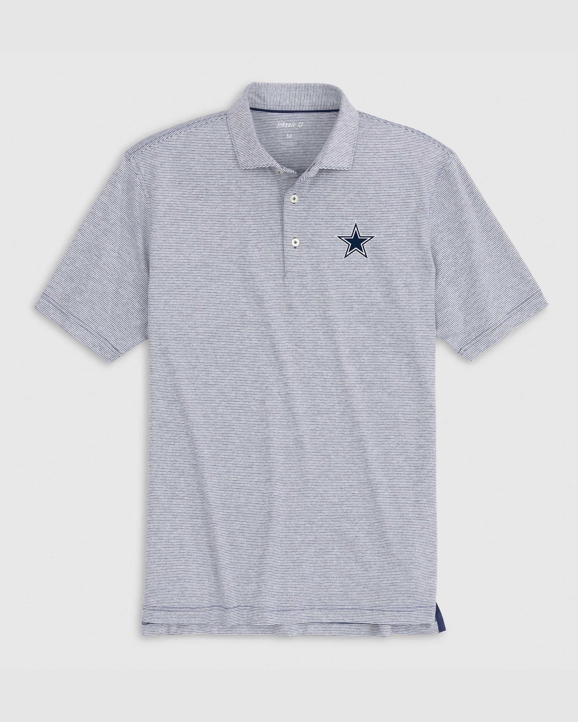 Dallas Cowboys Lyndonn Striped Performance Jersey Polo