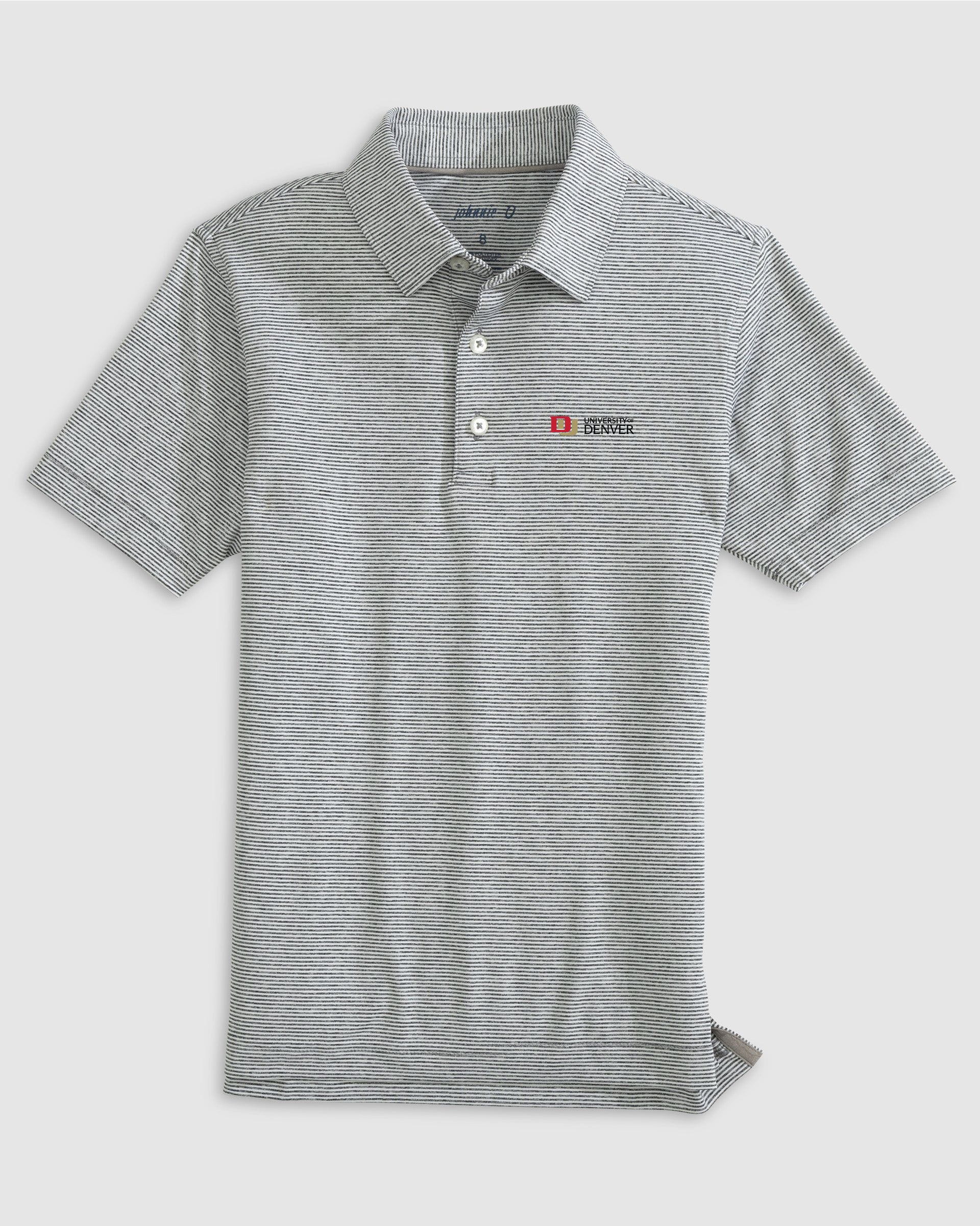 Denver Lyndonn Jr. Striped Jersey Performance Polo