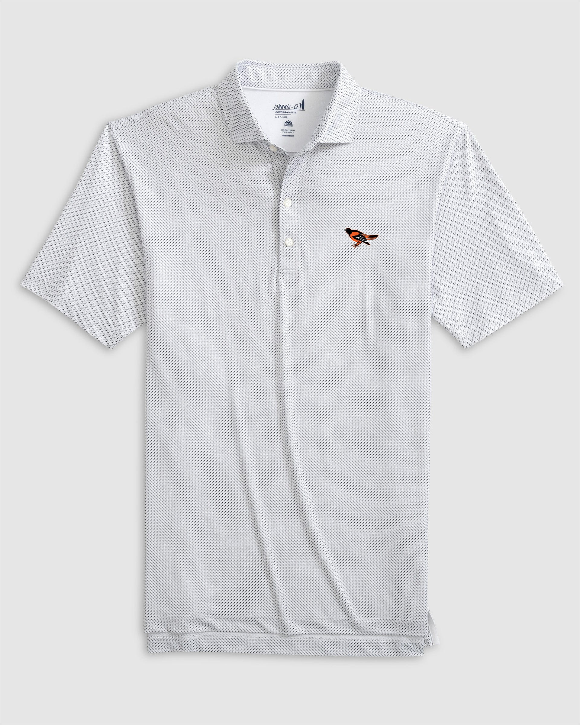 Baltimore Orioles Tee Time Performance Jersey Polo - Cooperstown Logo