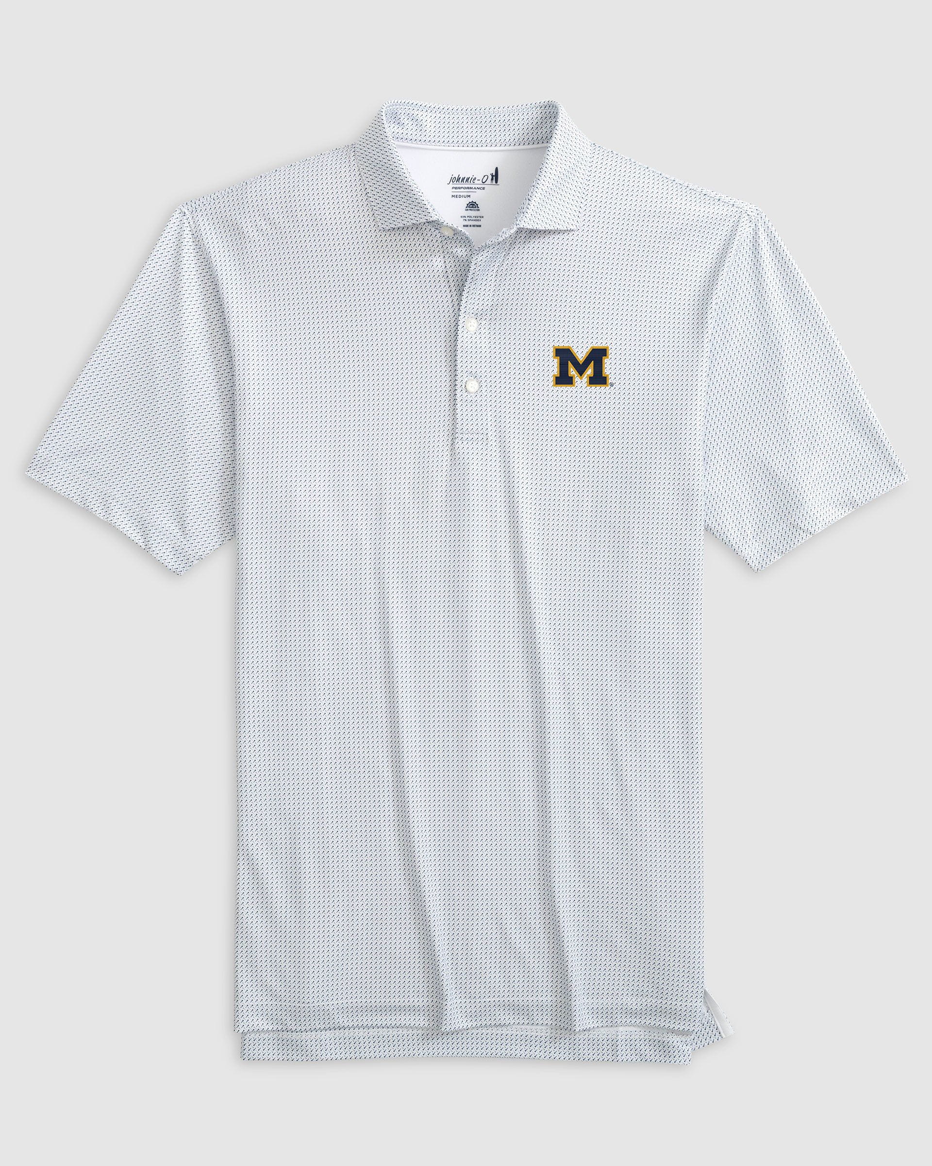 Michigan Tee Time Printed Performance Jersey Polo