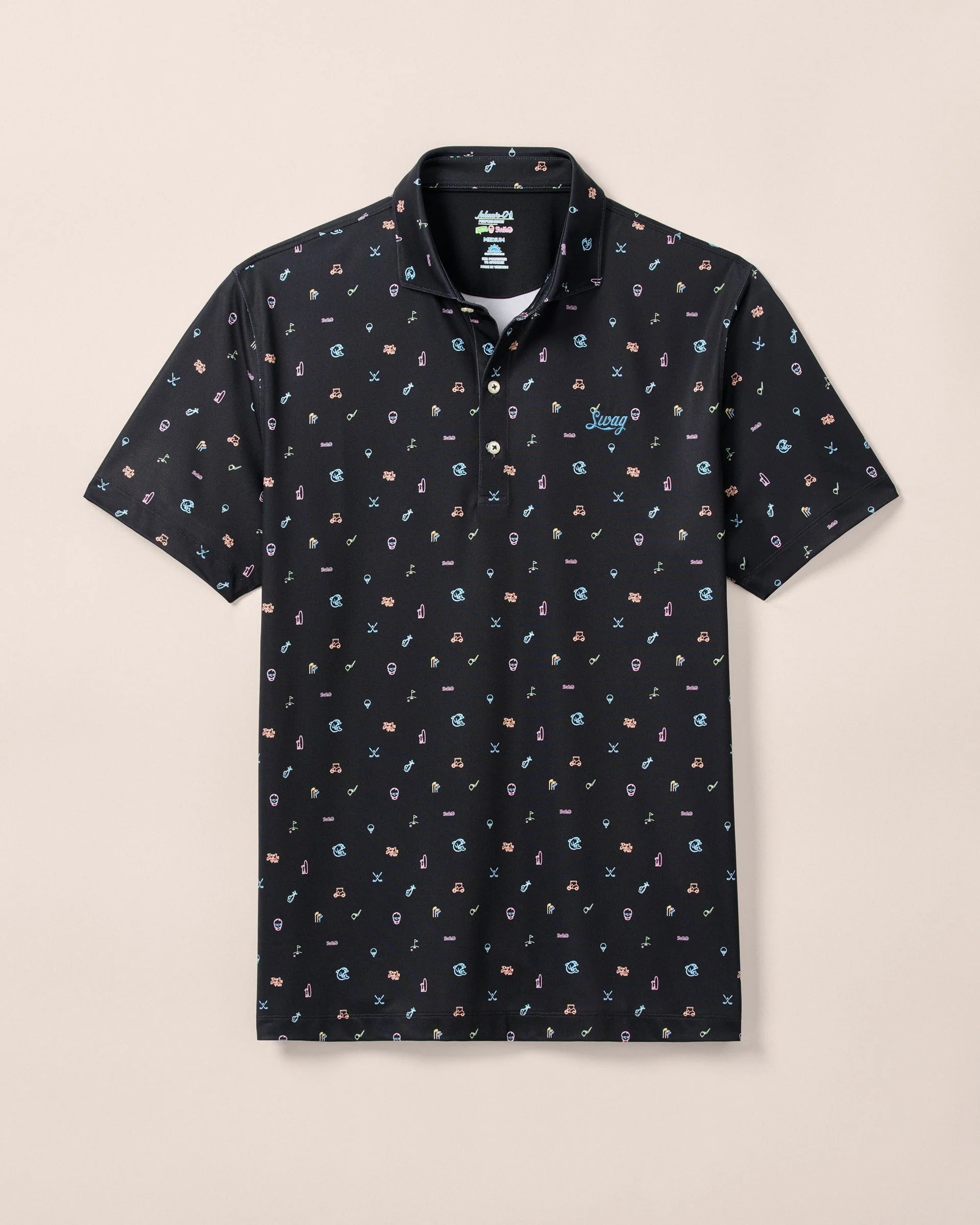 SWAG Golf x Johnnie-O Performance Polo - Neon Nights
