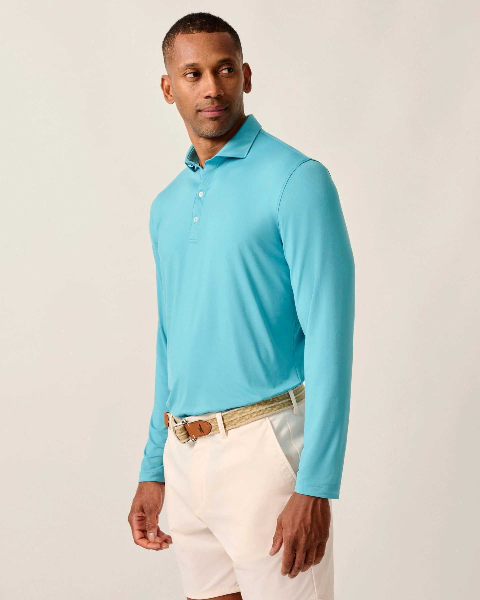 Featherweight Long Sleeve Performance Polo - Swing