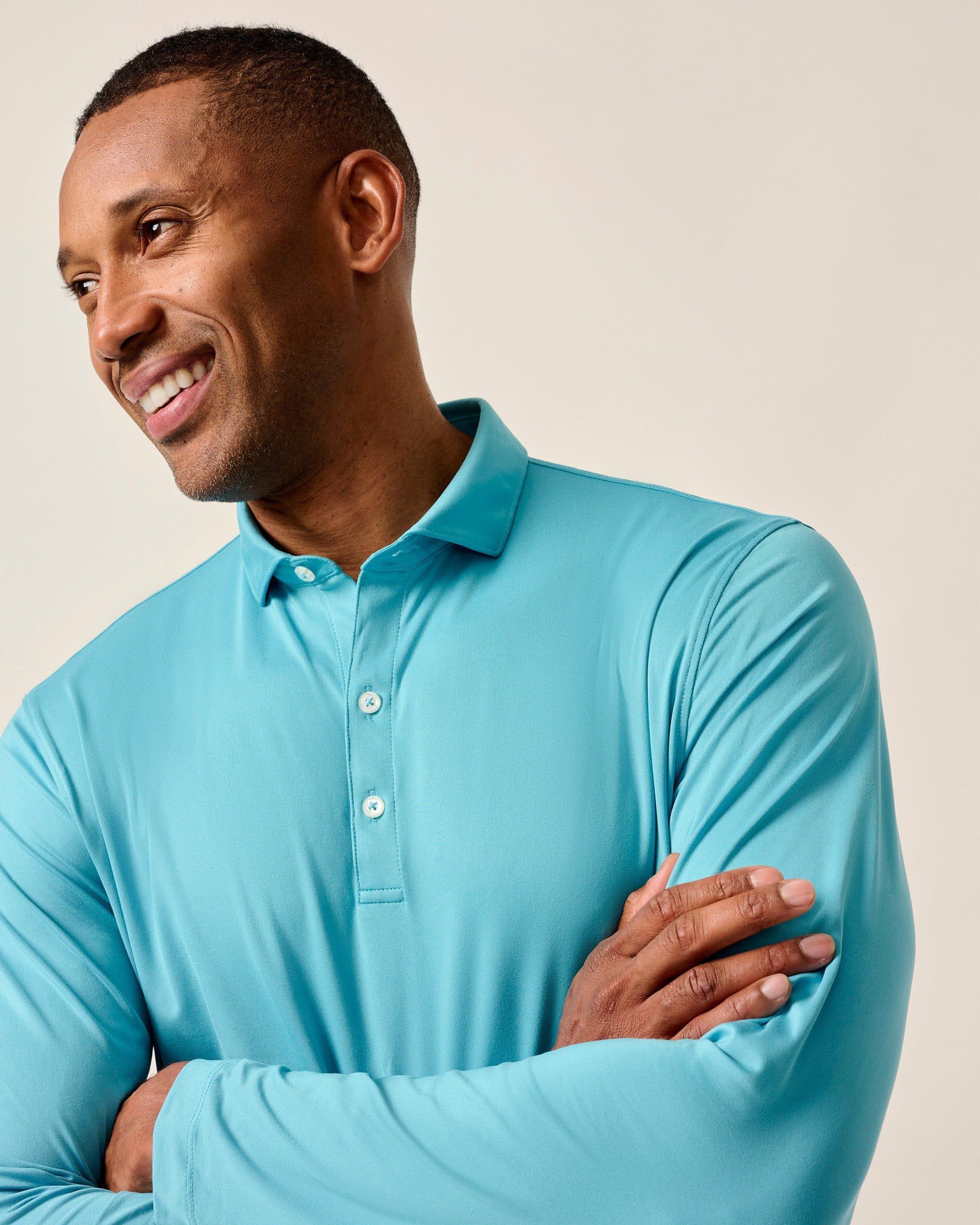 Featherweight Long Sleeve Performance Polo - Swing