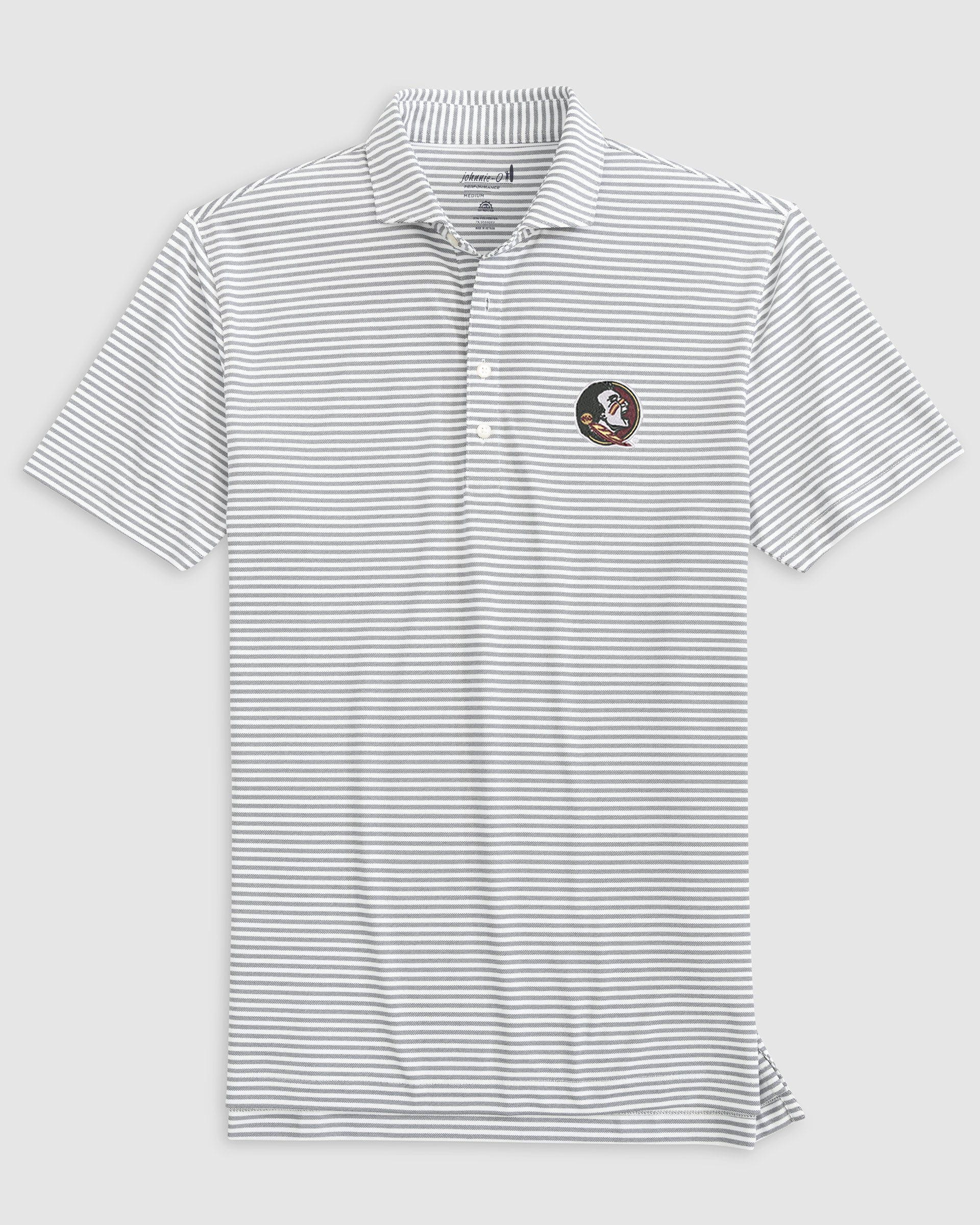 Florida State Stetsons Striped Performance Mesh Polo