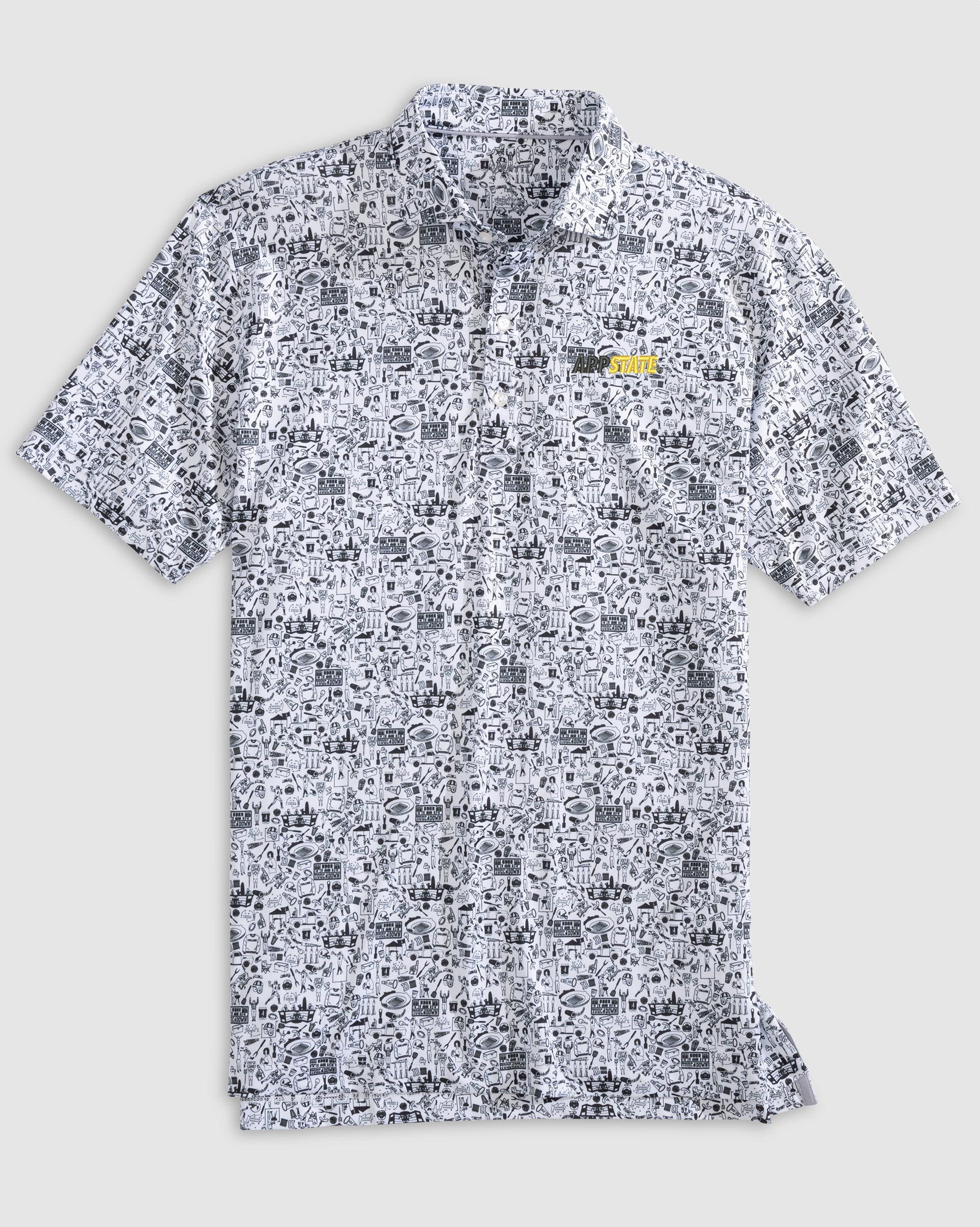 App State Tailgater 2.0 Printed Jersey Performance Polo