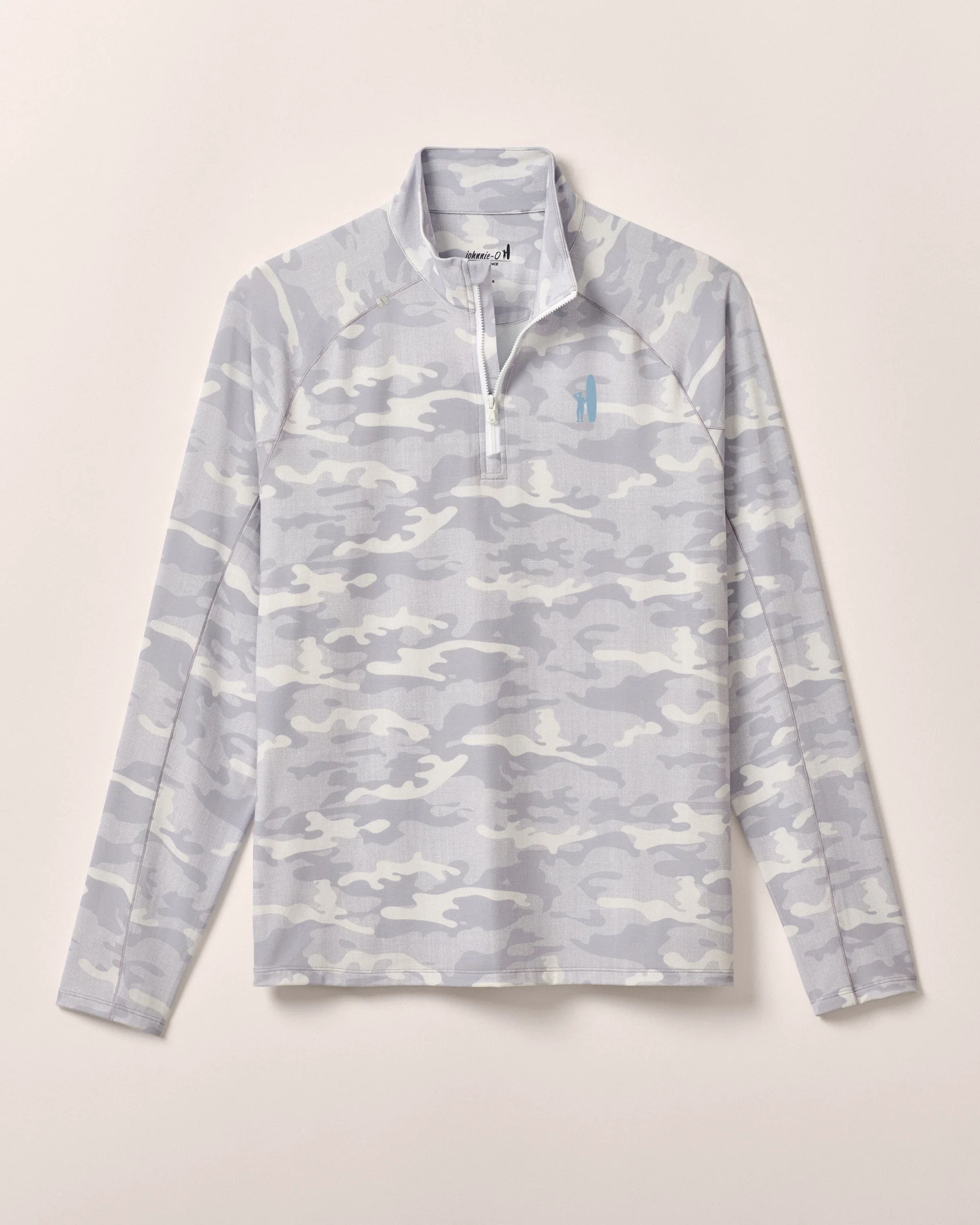 Custom Surfer Logo Patton Performance Camo 1/4 Zip Pullover