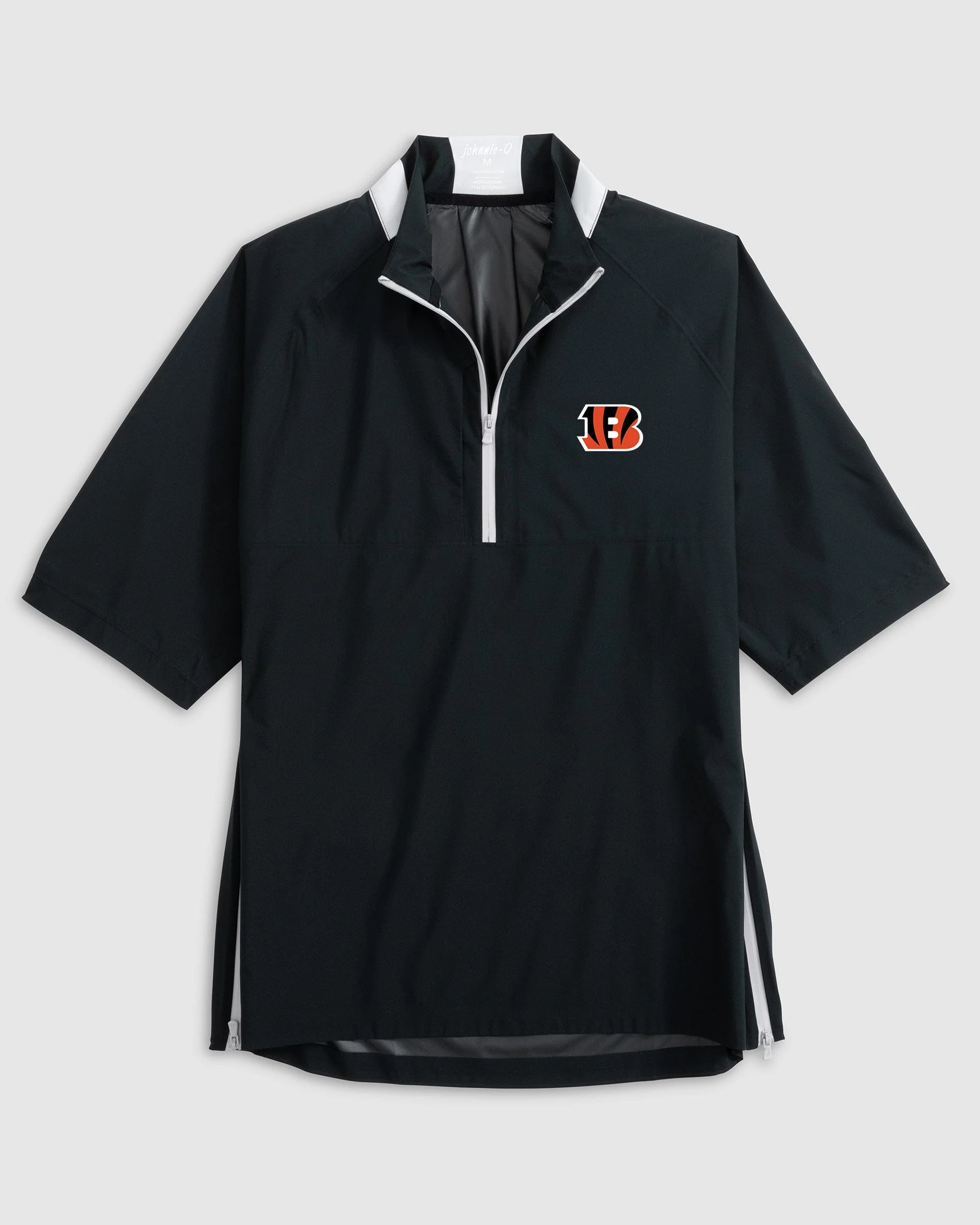 Cincinnati Bengals Stealth Stowable Short Sleeve Packable Rain Jacket