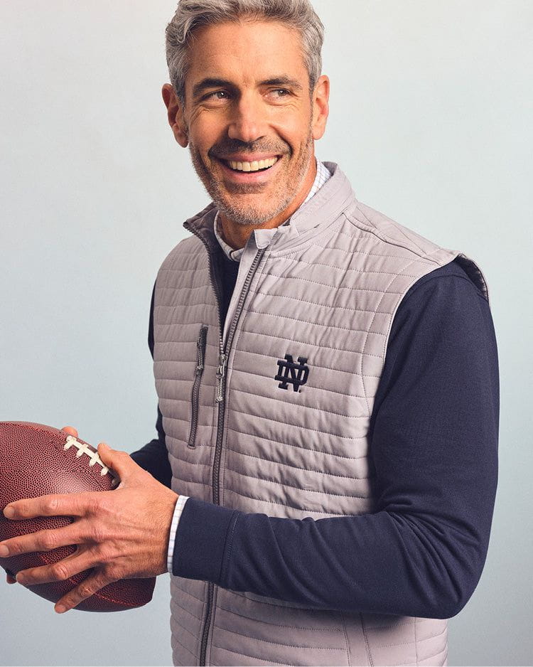 Notre Dame Crosswind Quilted Performance Vest