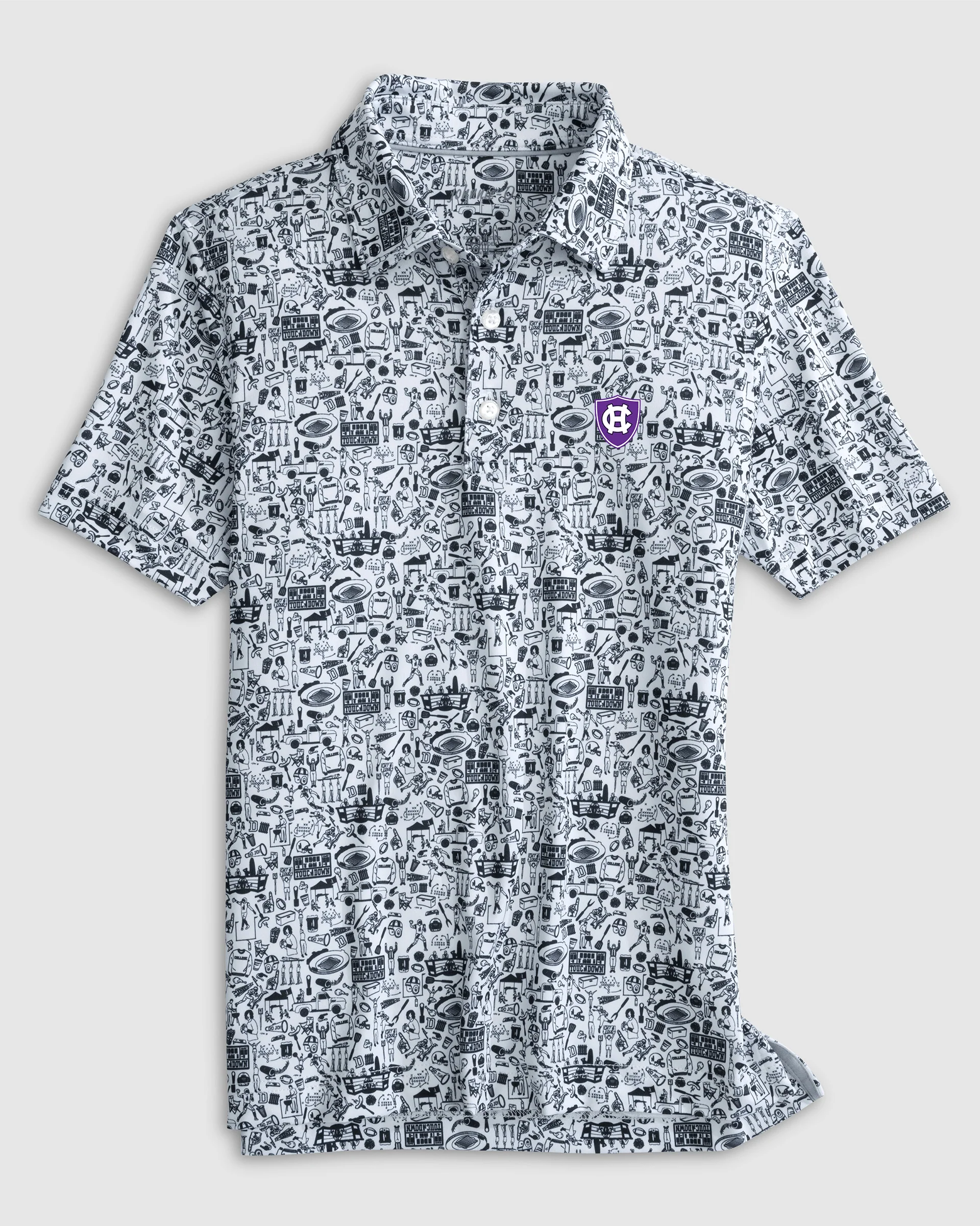 Holy Cross Tailgater 2.0 Jr. Printed Jersey Performance Polo