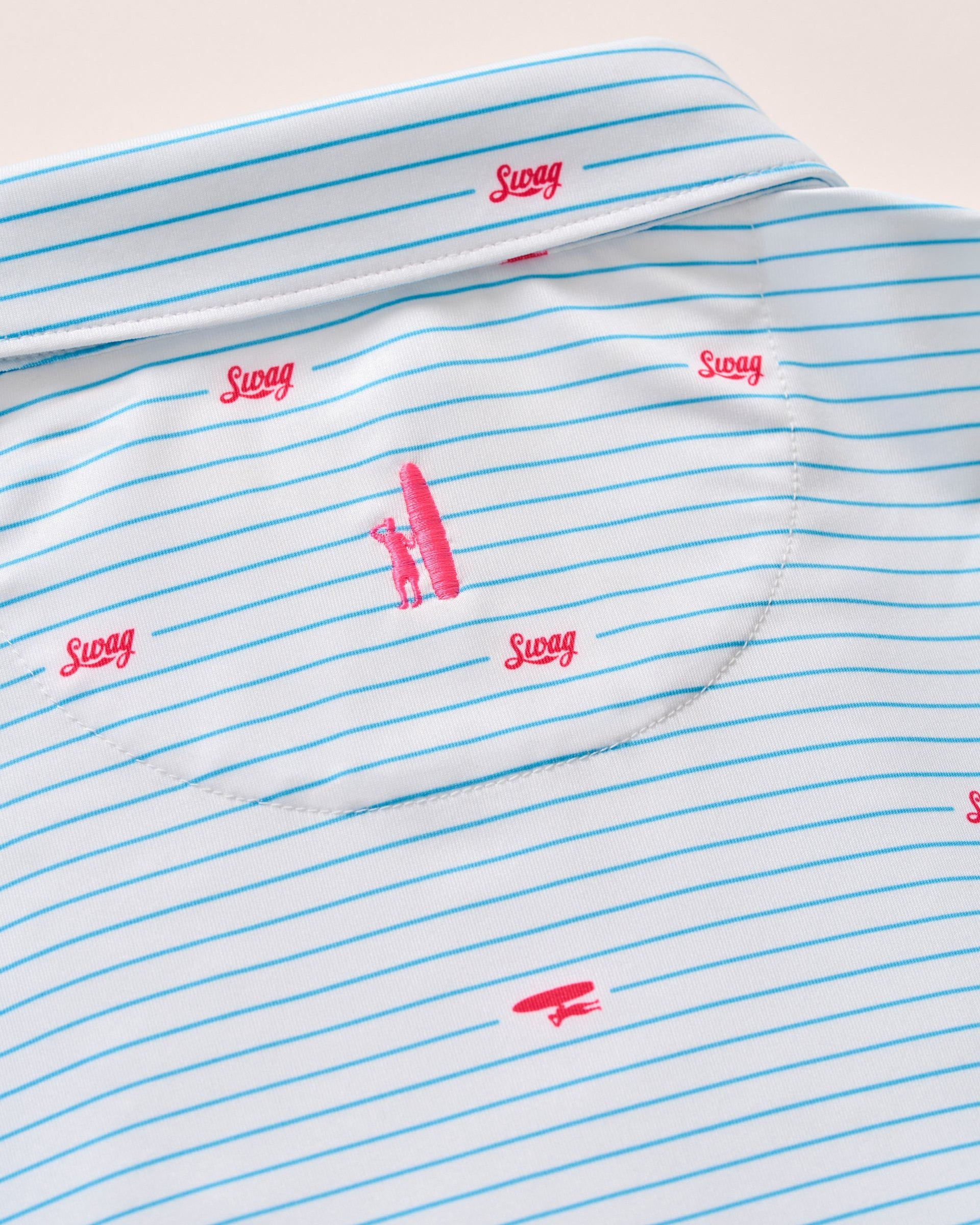SWAG Golf x Johnnie-O Performance Polo - Wavefinder