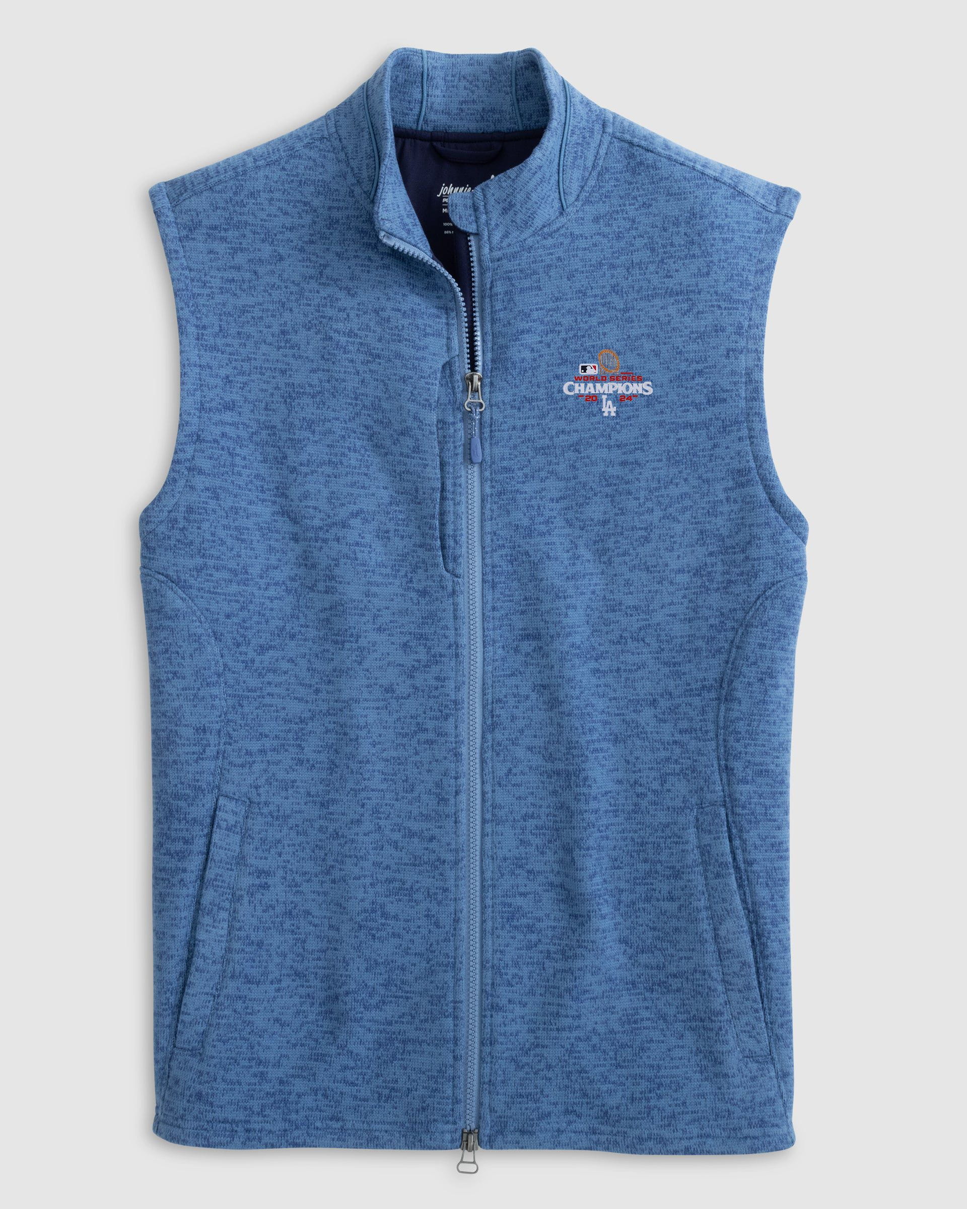 Los Angeles Dodgers Denalis Double-Zip Fleece Vest - 2024 World Series Champions Logo