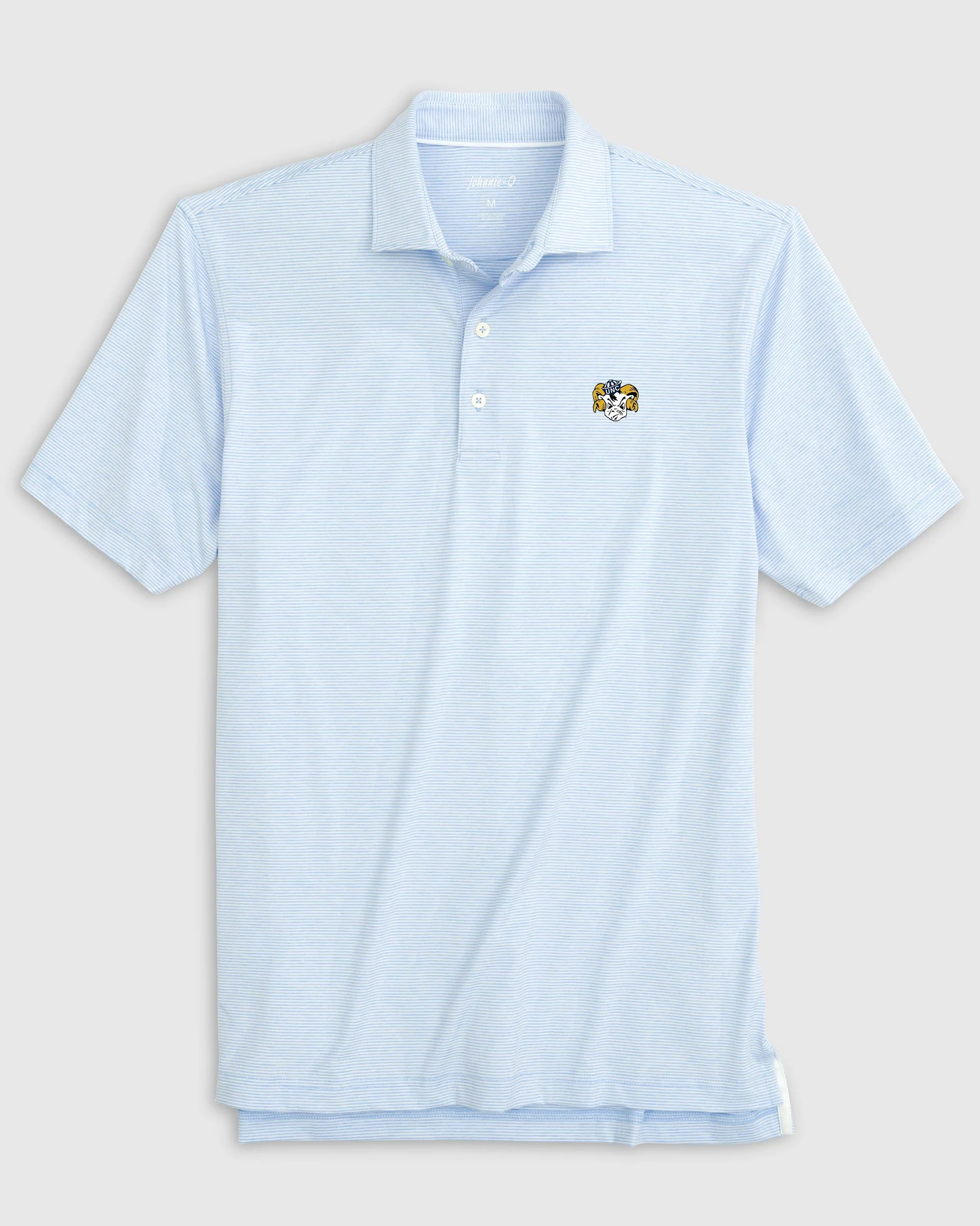 North Carolina Lyndonn Striped Jersey Performance Polo - Vault Logo
