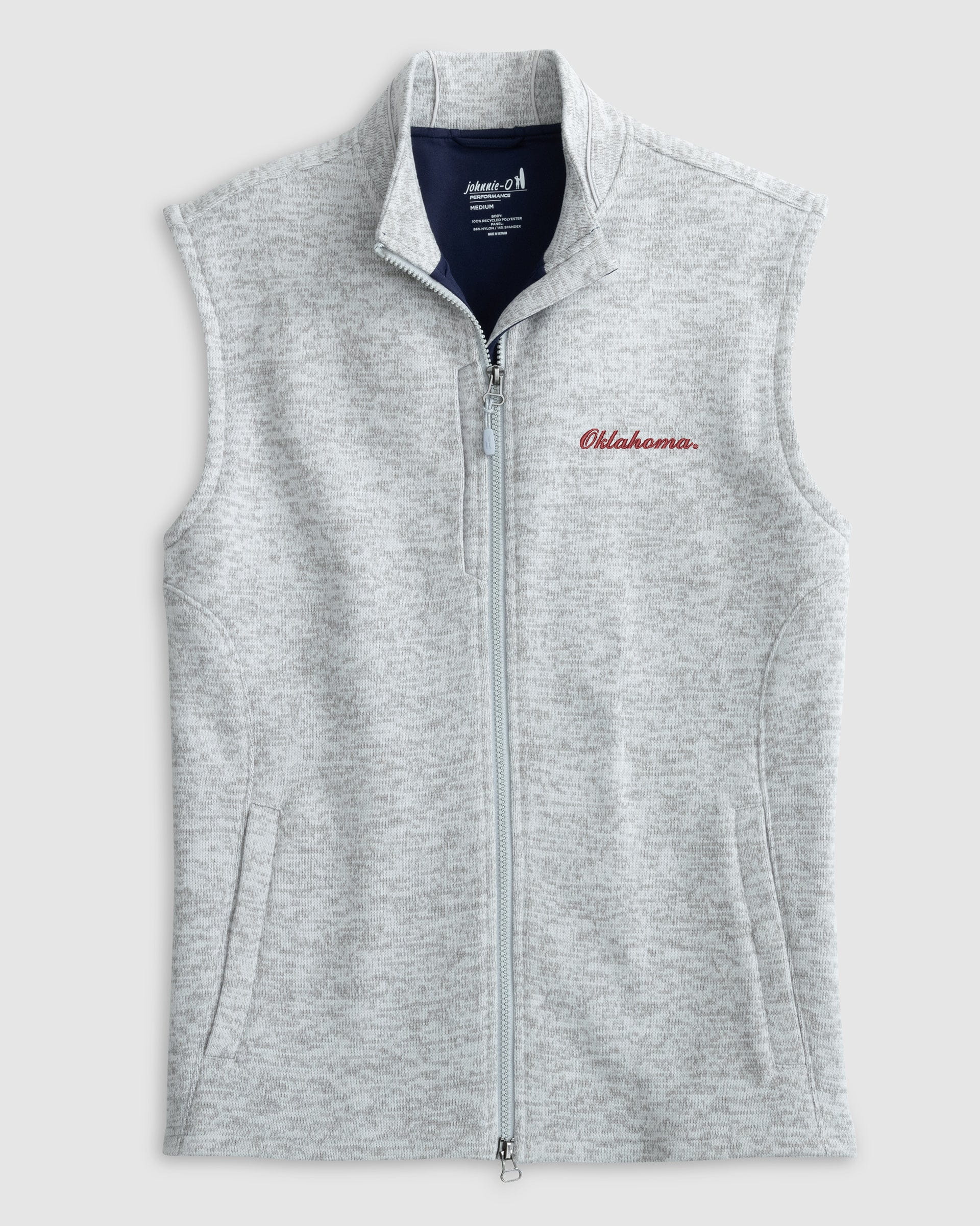 Oklahoma Denalis Performance Fleece Vest - Script Logo