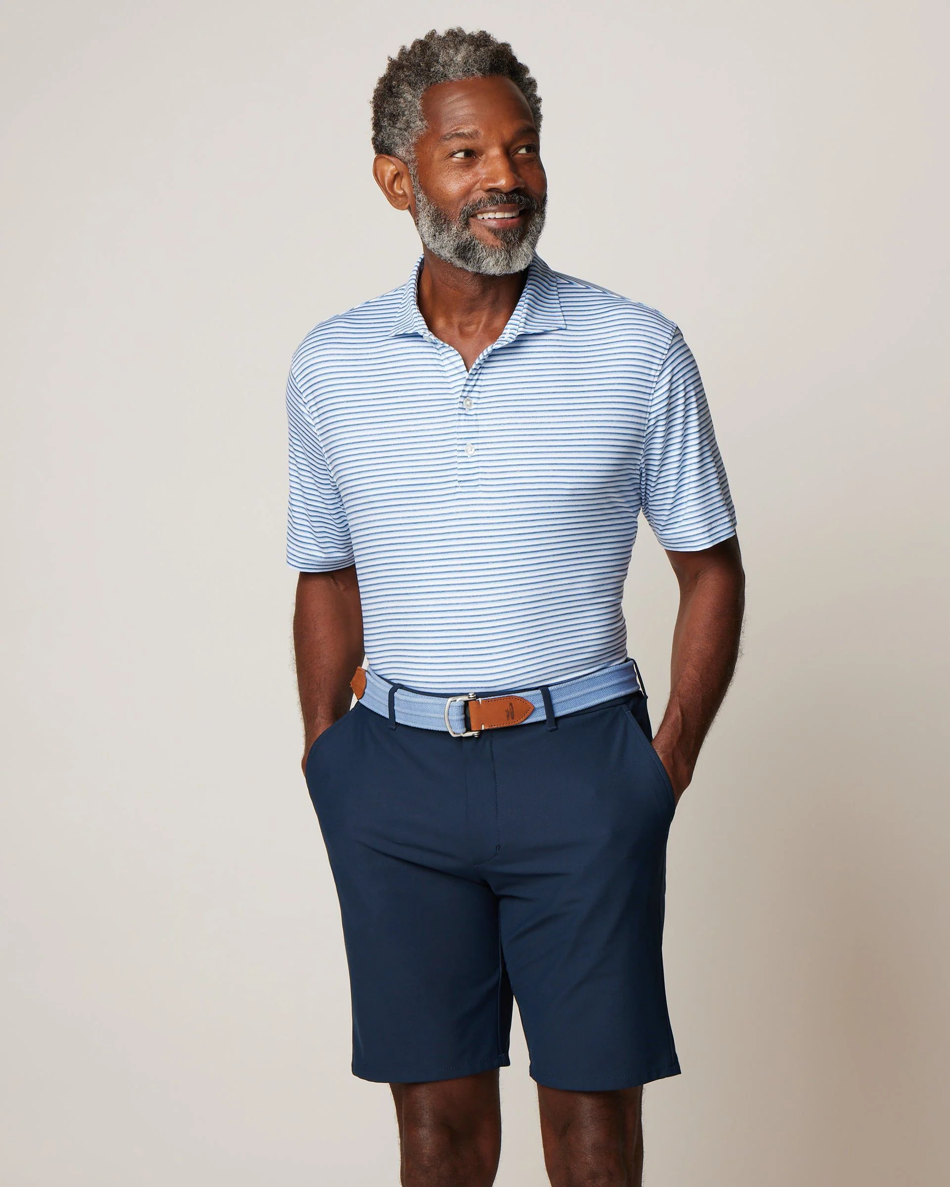 Featherweight Performance Polo - Warwick Stripe