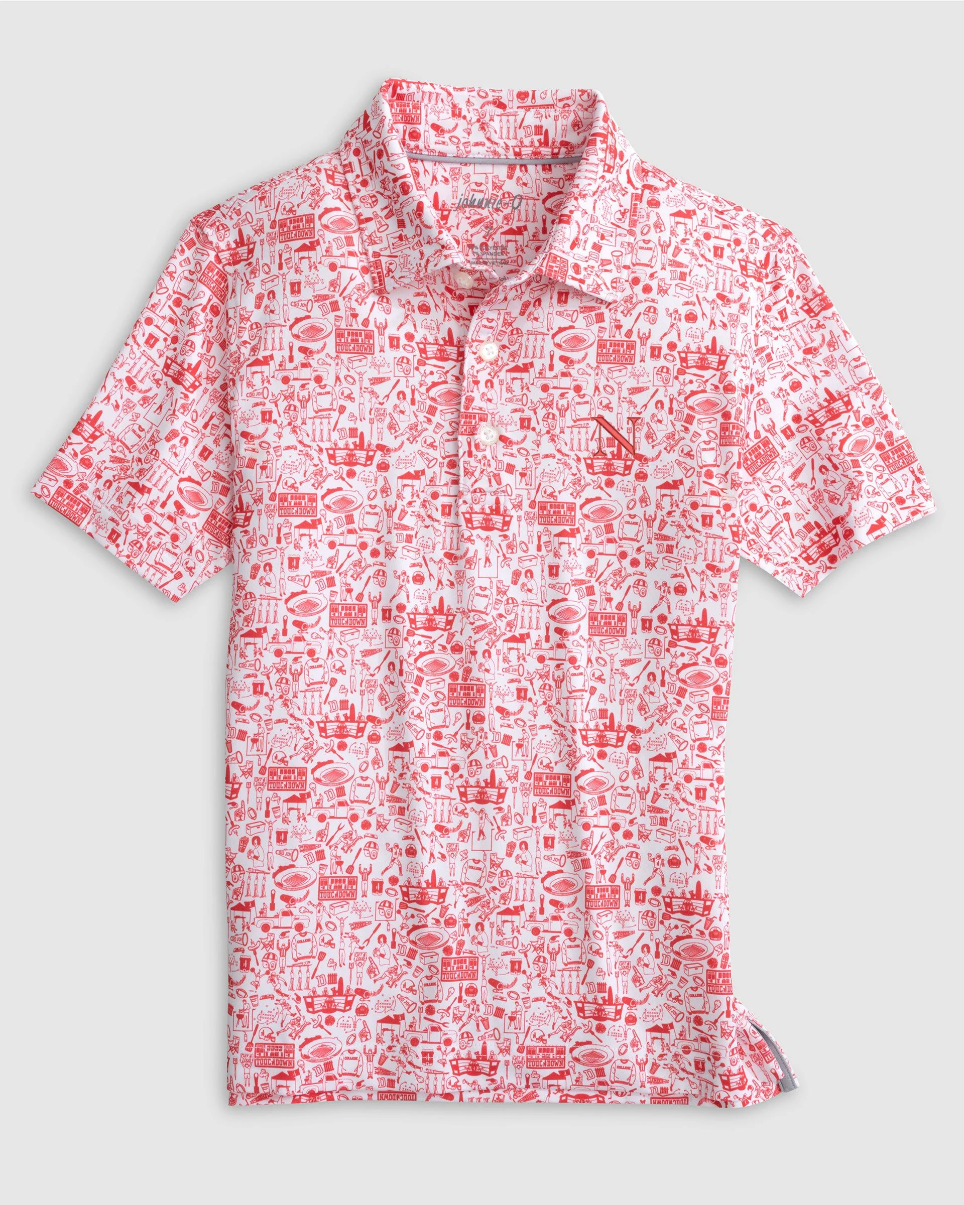 Northeastern Tailgater 2.0 Jr. Printed Jersey Performance Polo