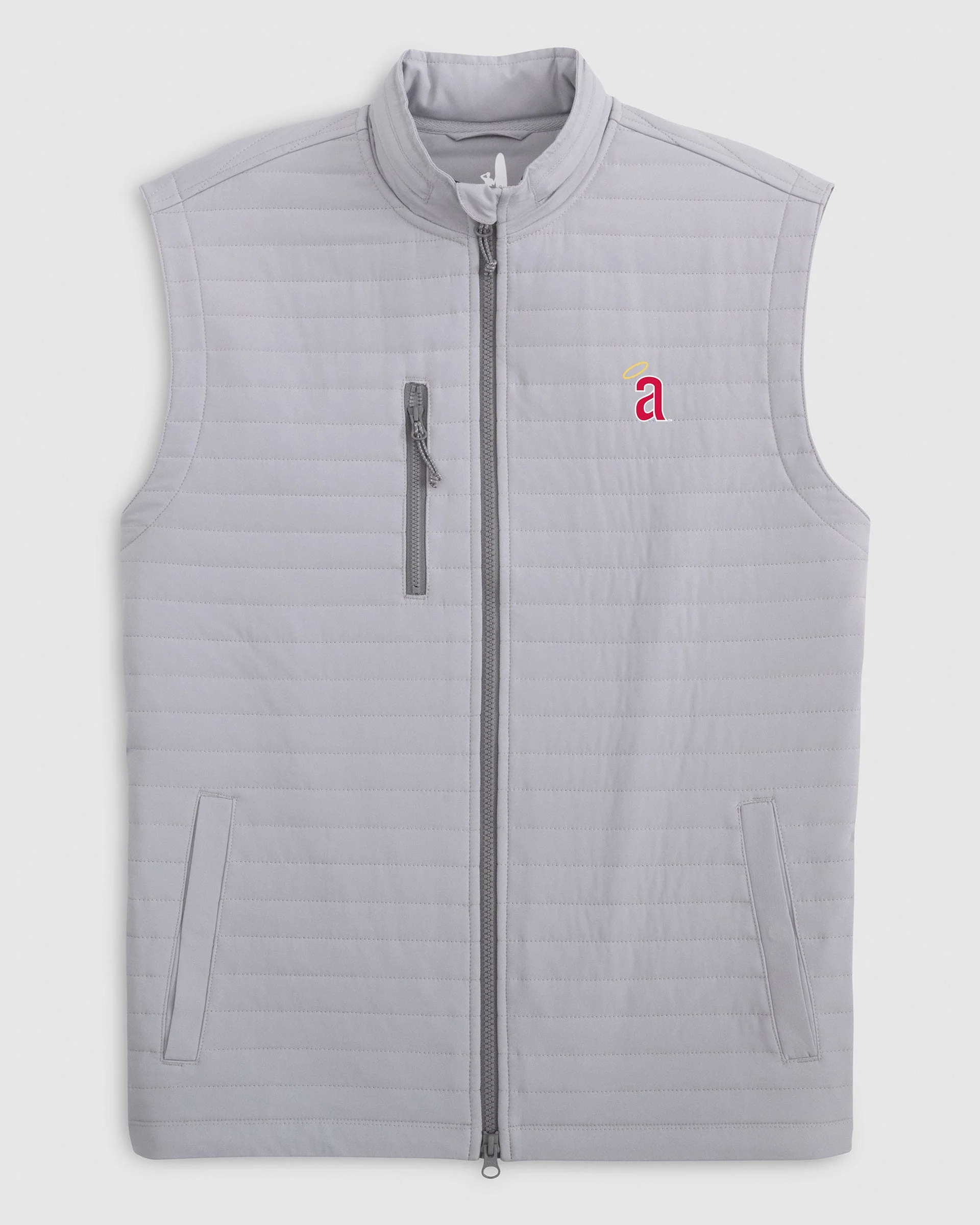 Los Angeles Angelse Crosswind Quilted Performance Vest - Cooperstown Logo