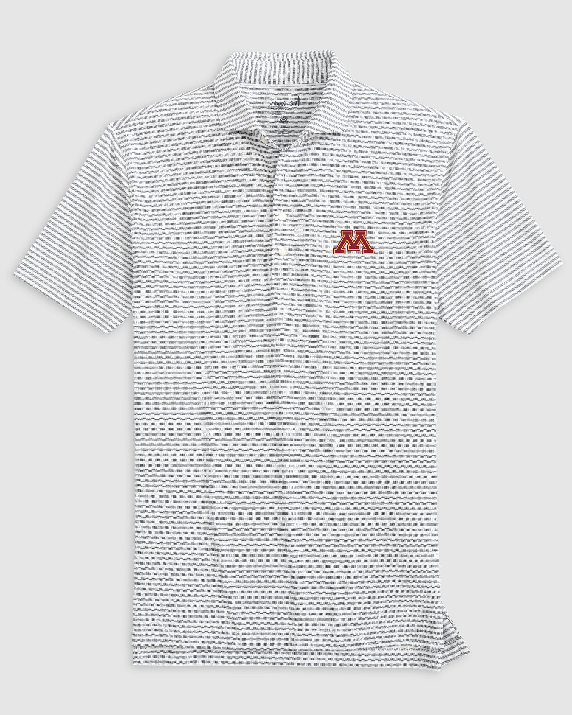 Minnesota Stetsons Striped Performance Mesh Polo