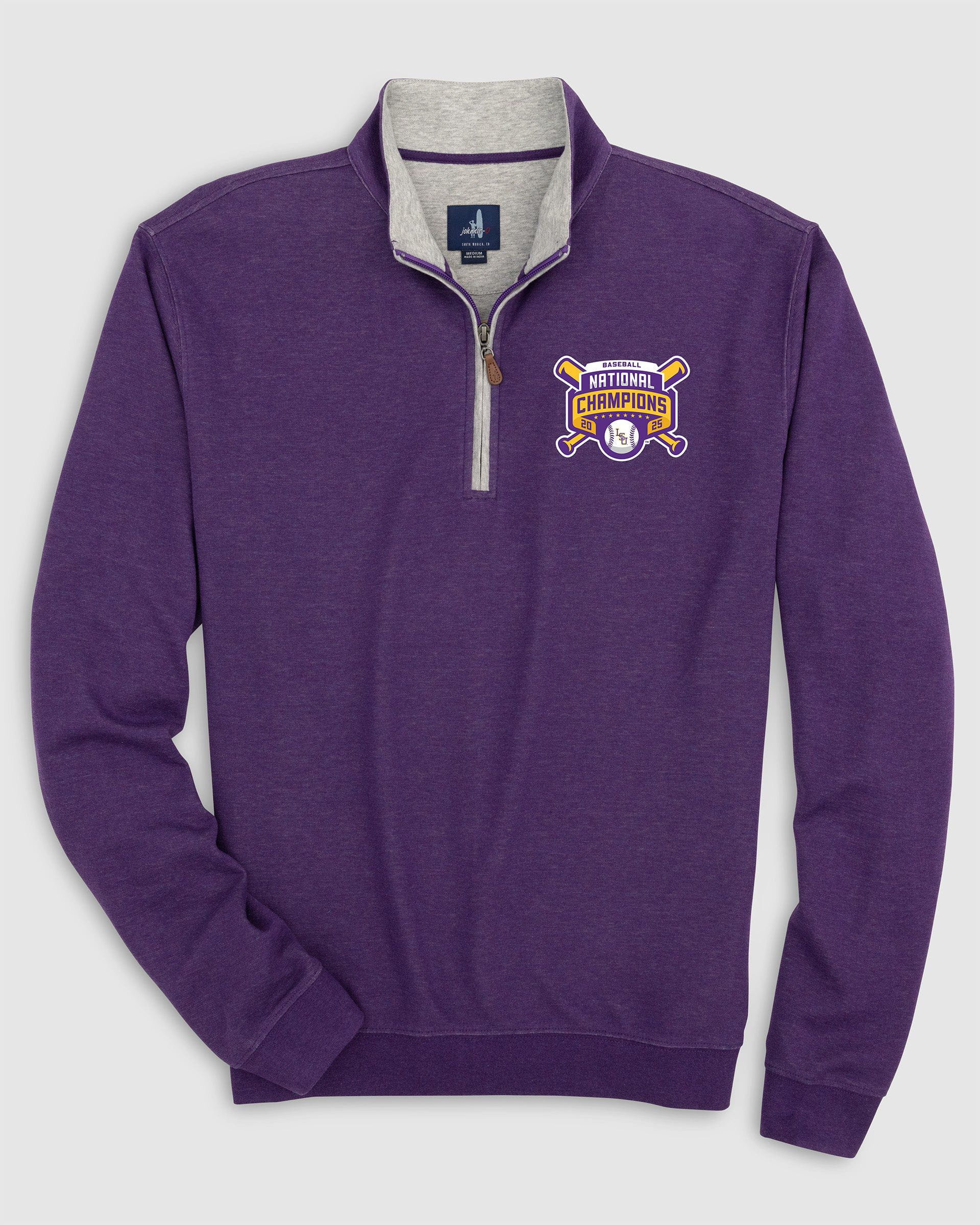 Louisiana State Sully 1/4 Zip - College World Series Championship Logo