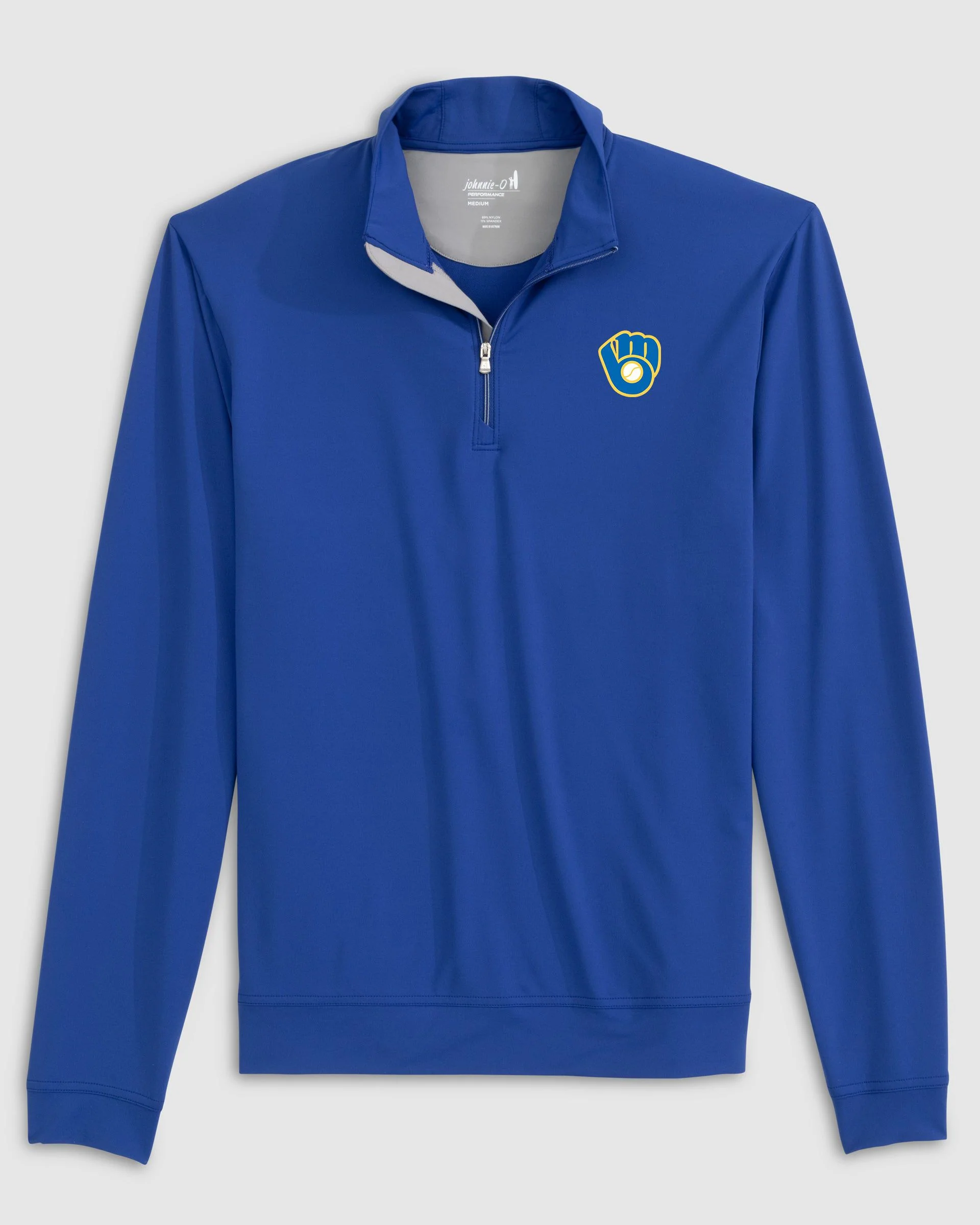 Milwaukee Brewers Motion Performance 1/4 Zip - Cooperstown Logo