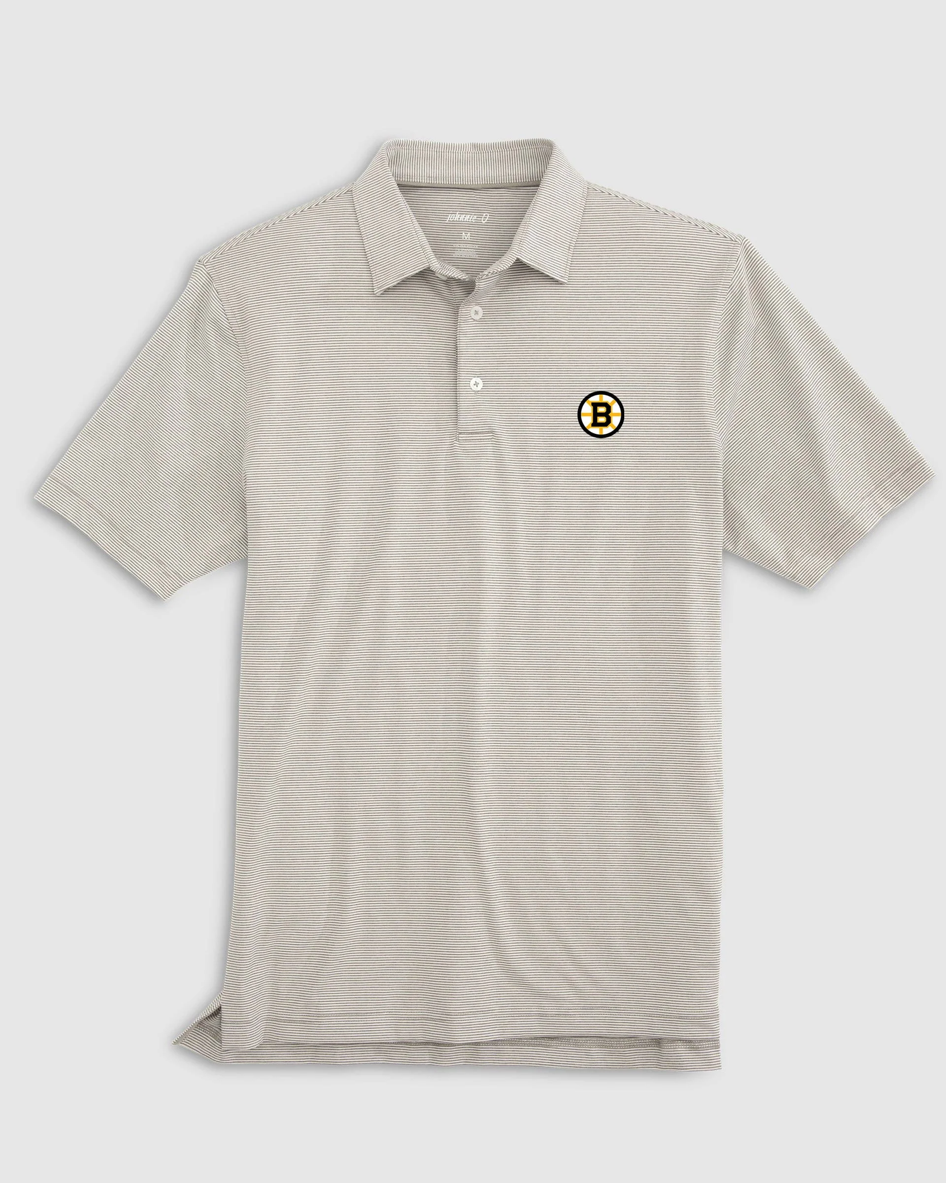 Boston Bruins Lyndonn Striped Jersey Performance Polo