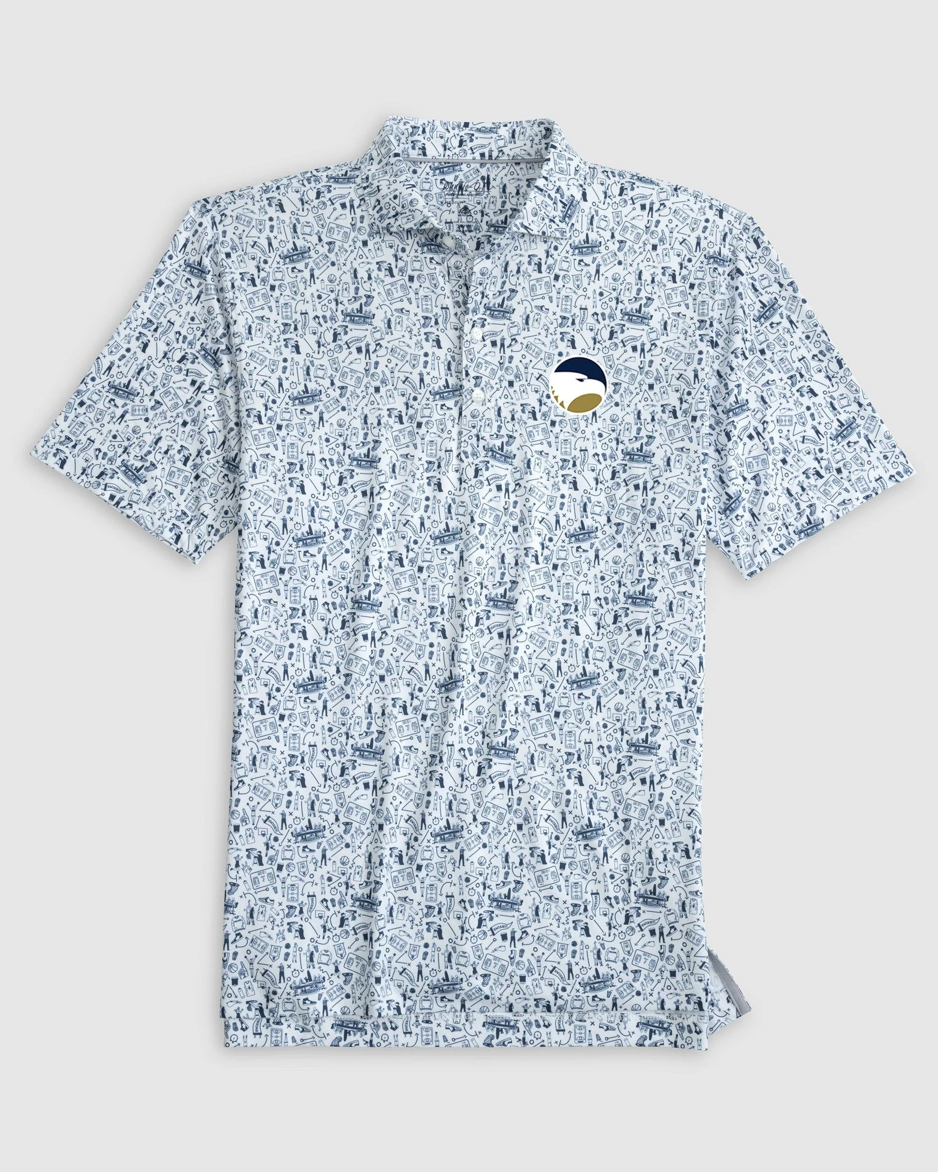Georgia Southern Hoop There It Is Printed Performance Jersey Polo