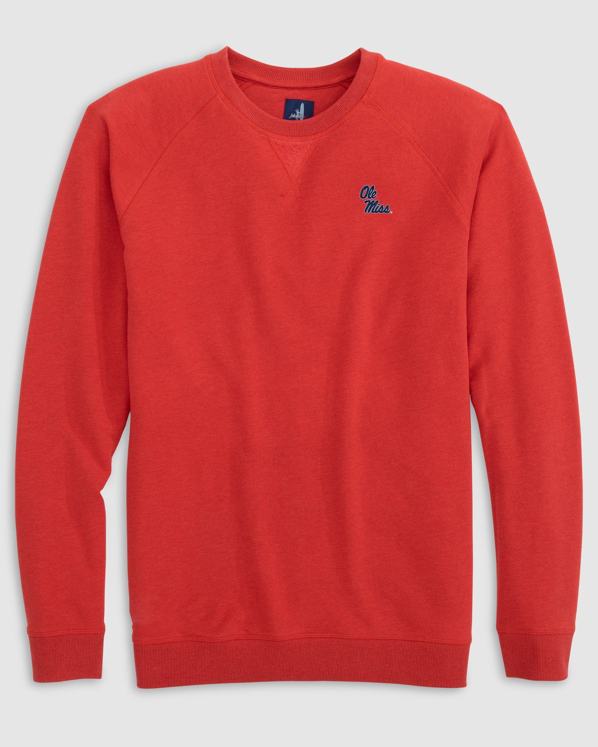 Ole Miss Freeman Crewneck Fleece Sweatshirt - Stacked Logo