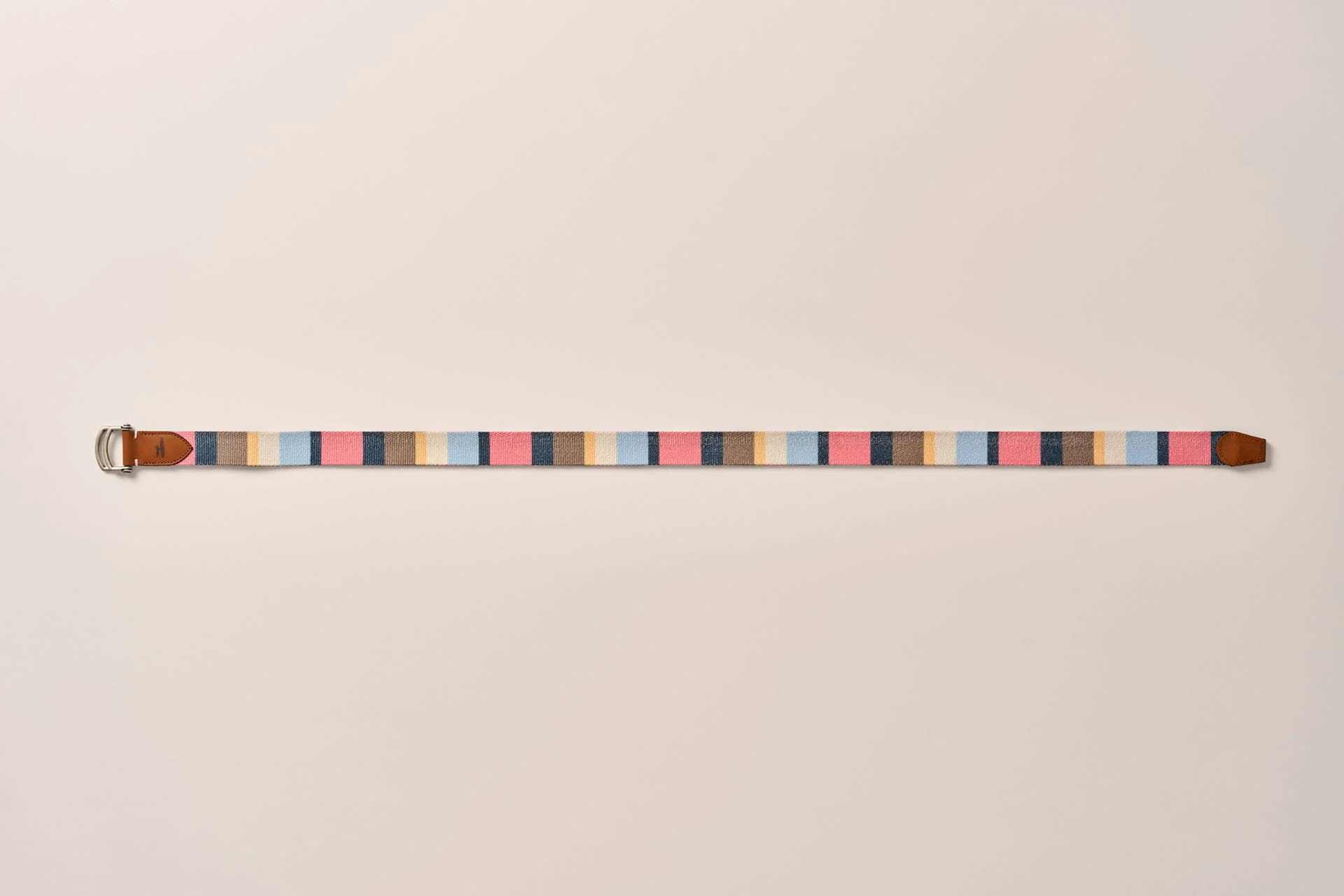 Bowen D-Ring Canvas Striped Belt