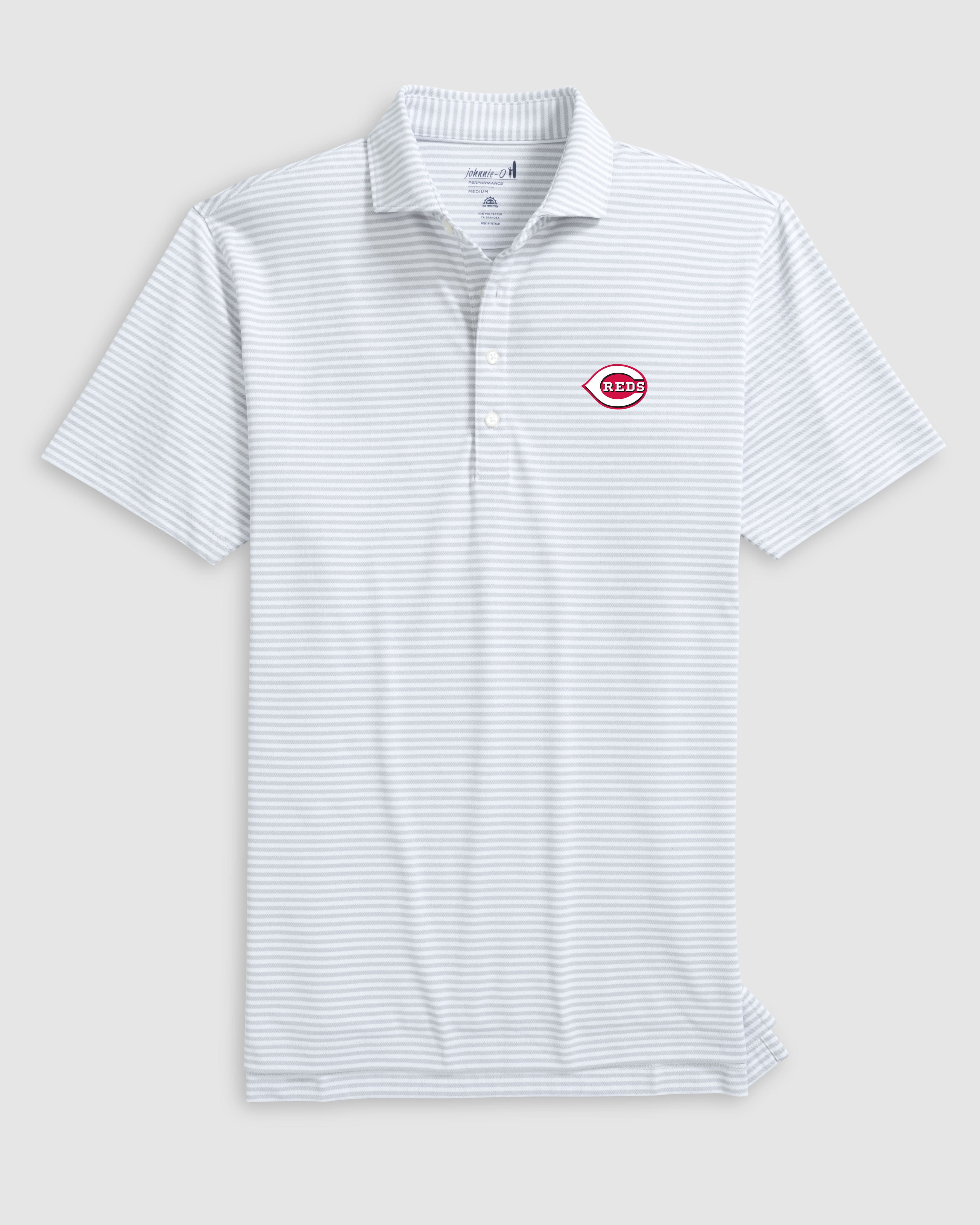 Cincinnati Reds Stetsons Performance Mesh Polo