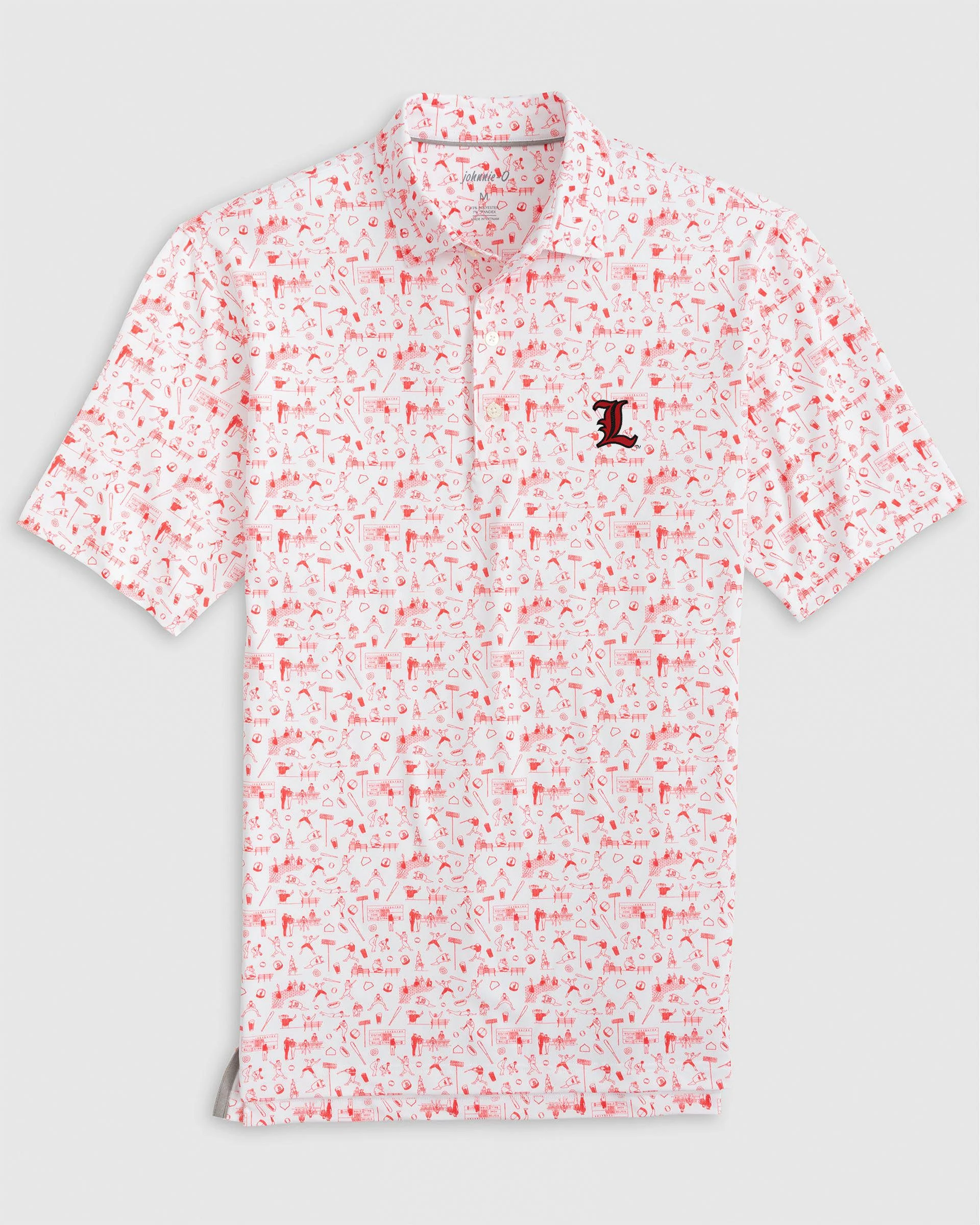 Louisville Ballpark Printed Performance Jersey Polo - L Logo