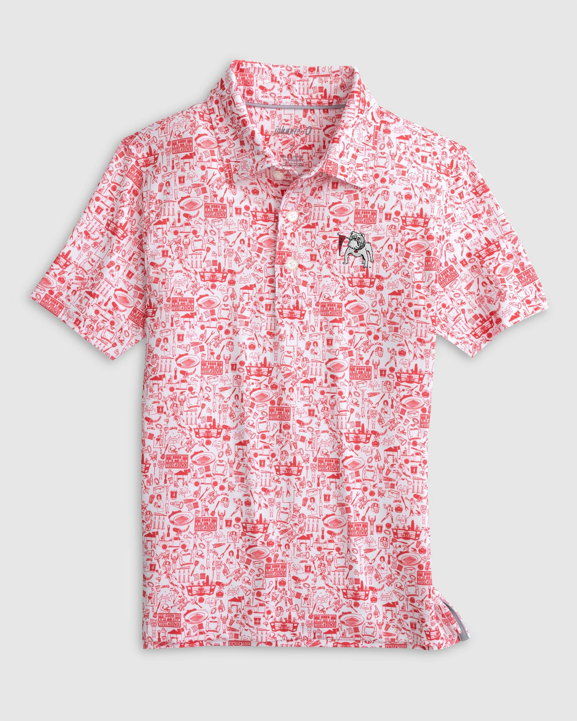 Georgia Tailgater 2.0 Printed Performance Jersey Polo Jr. - Vault Logo