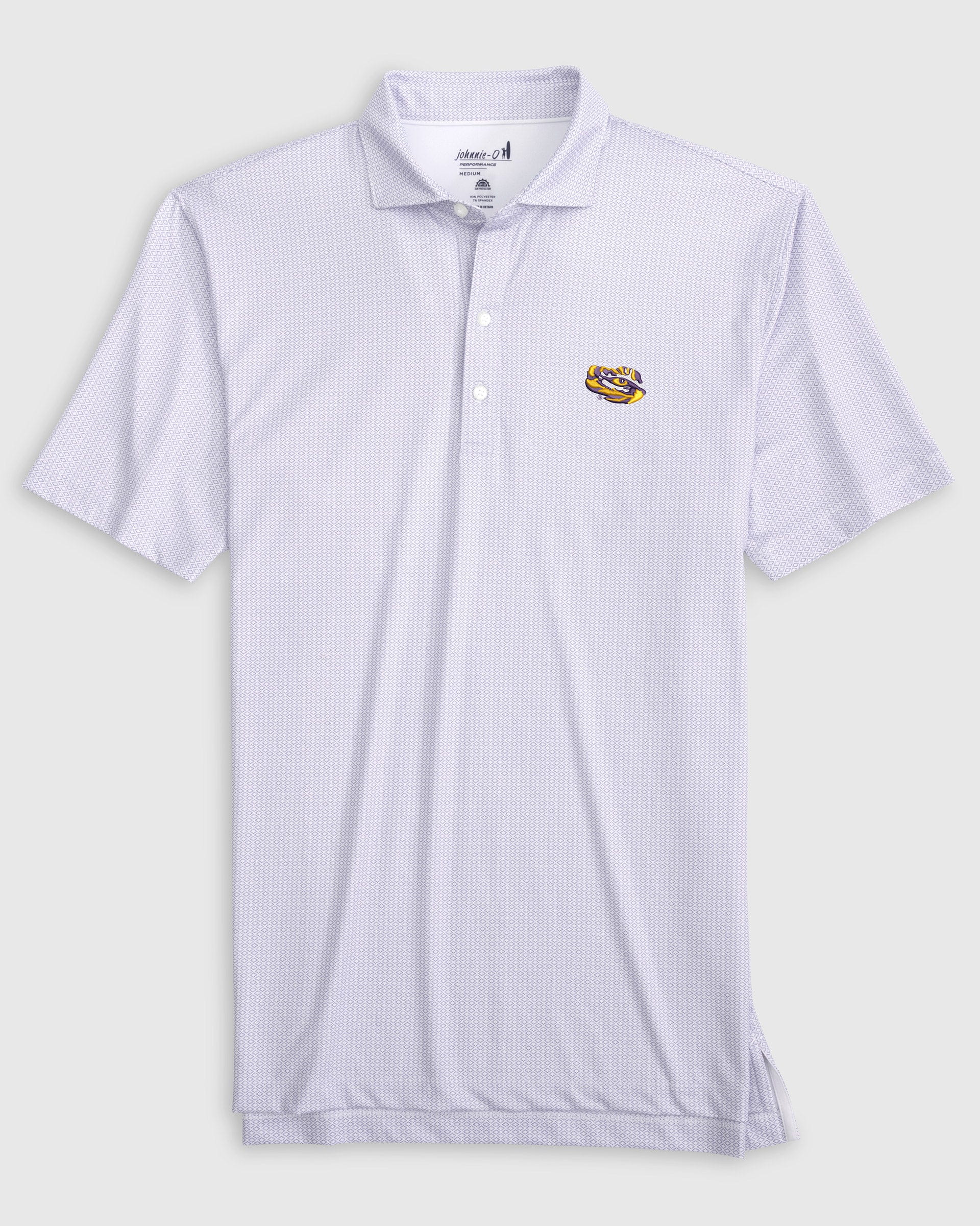 Louisiana State Slade Performance Jersey Polo - Tiger Eye Logo