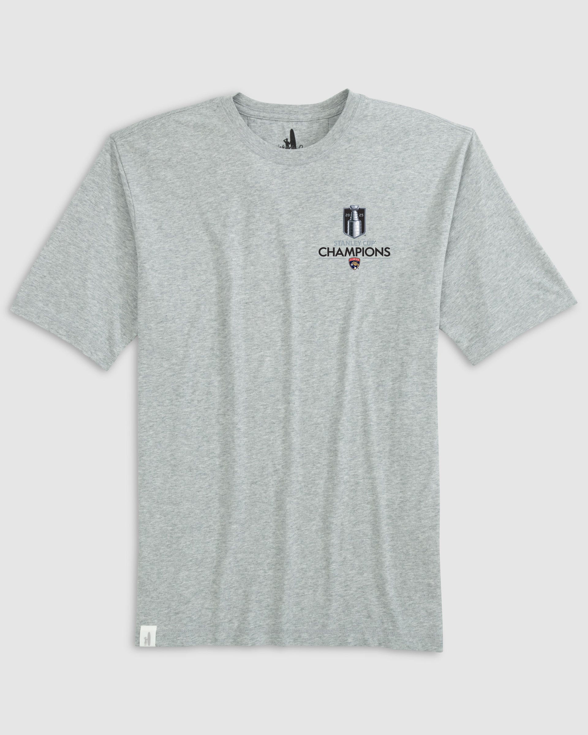 Florida Panthers Heathered Spencer T-Shirt - 2025 Stanley Cup Champions Logo