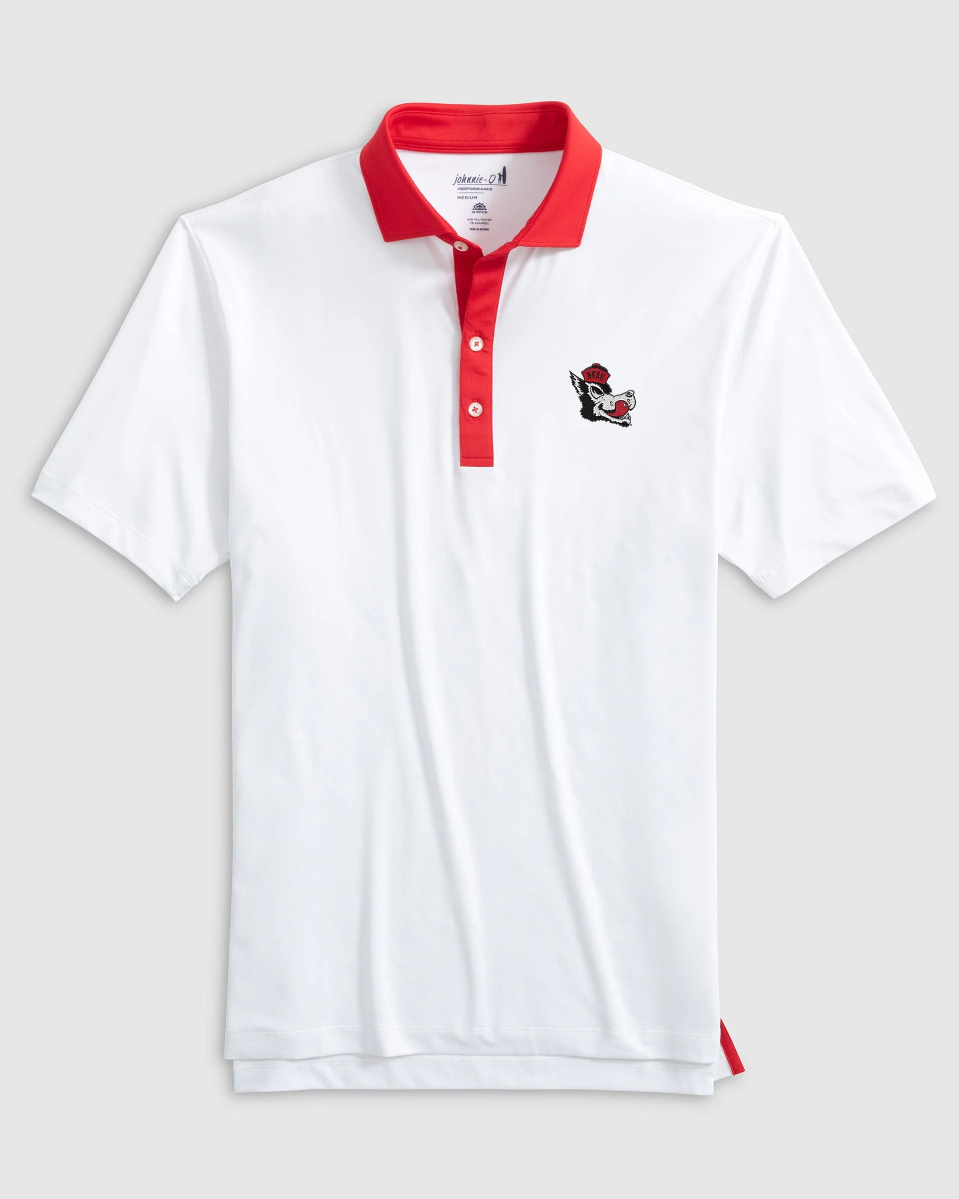 NC State Ramos Performance Jersey Polo - Vault Logo