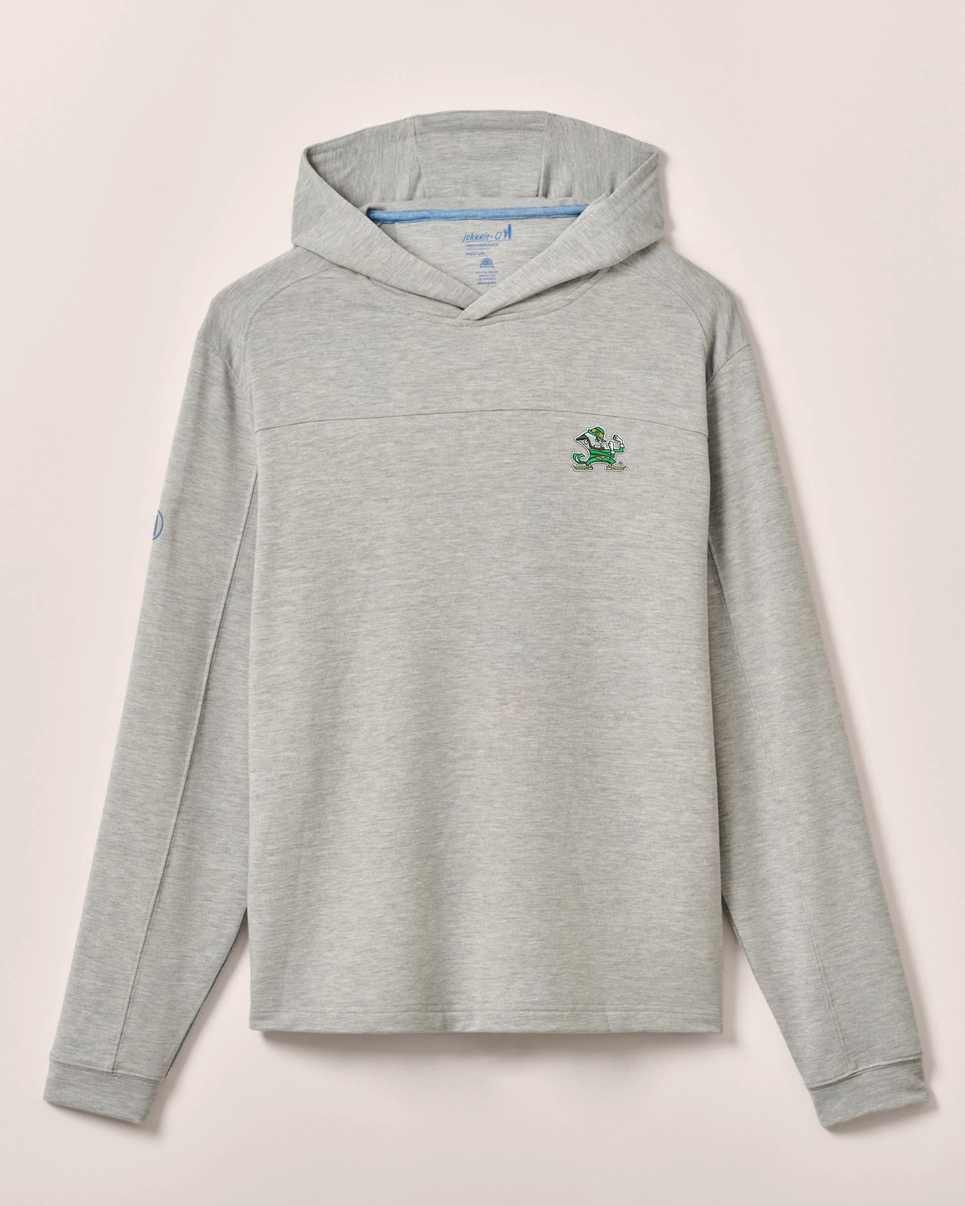 Notre Dame Remmy Lightweight Performance Hoodie - Leprechaun Logo