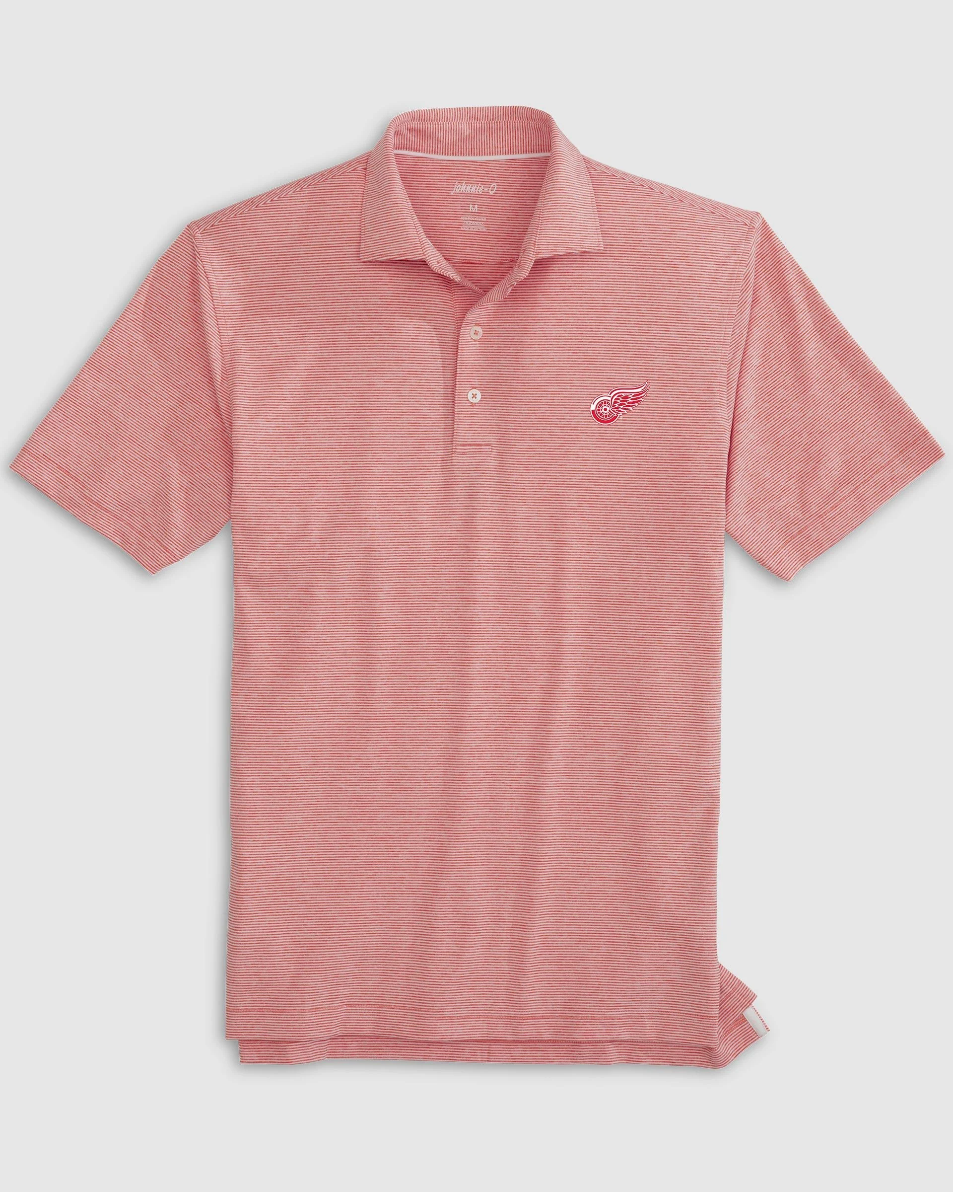 Detroit Red Wings Lyndonn Striped Jersey Performance Polo