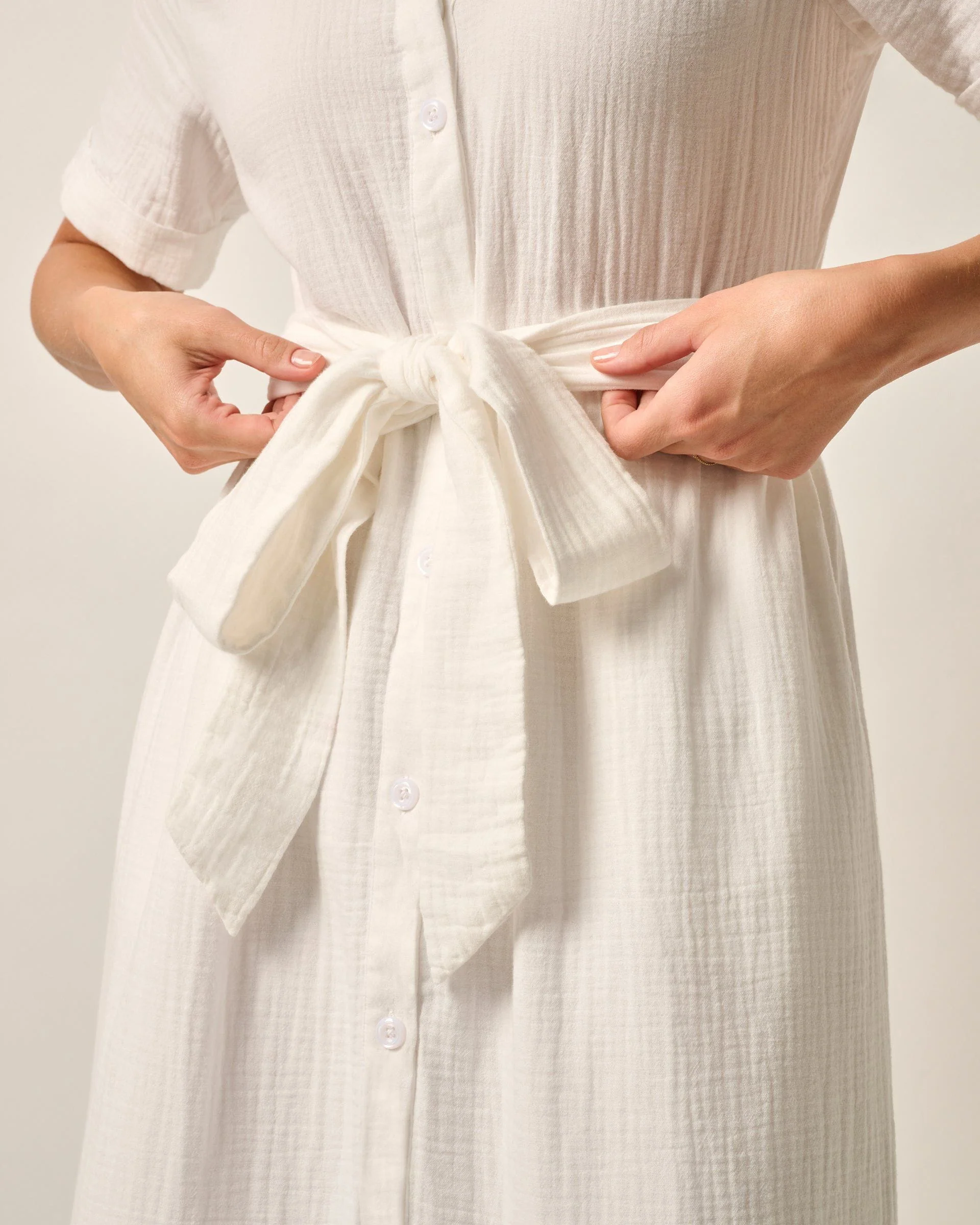 Julie Button Up Cotton Maxi Dress