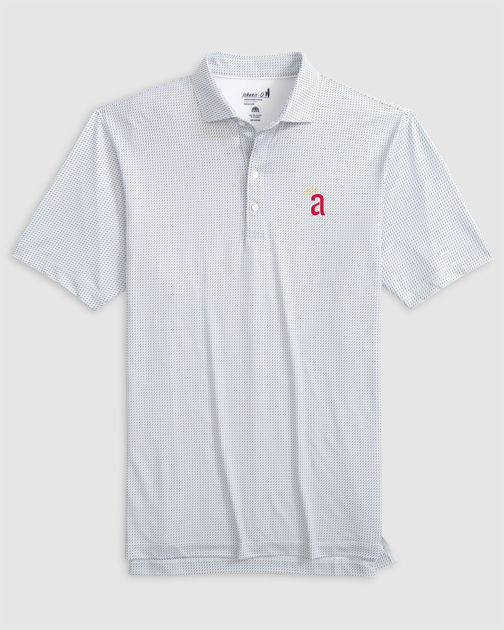 Los Angeles Angelse Tee Time Performance Jersey Polo - Cooperstown Logo