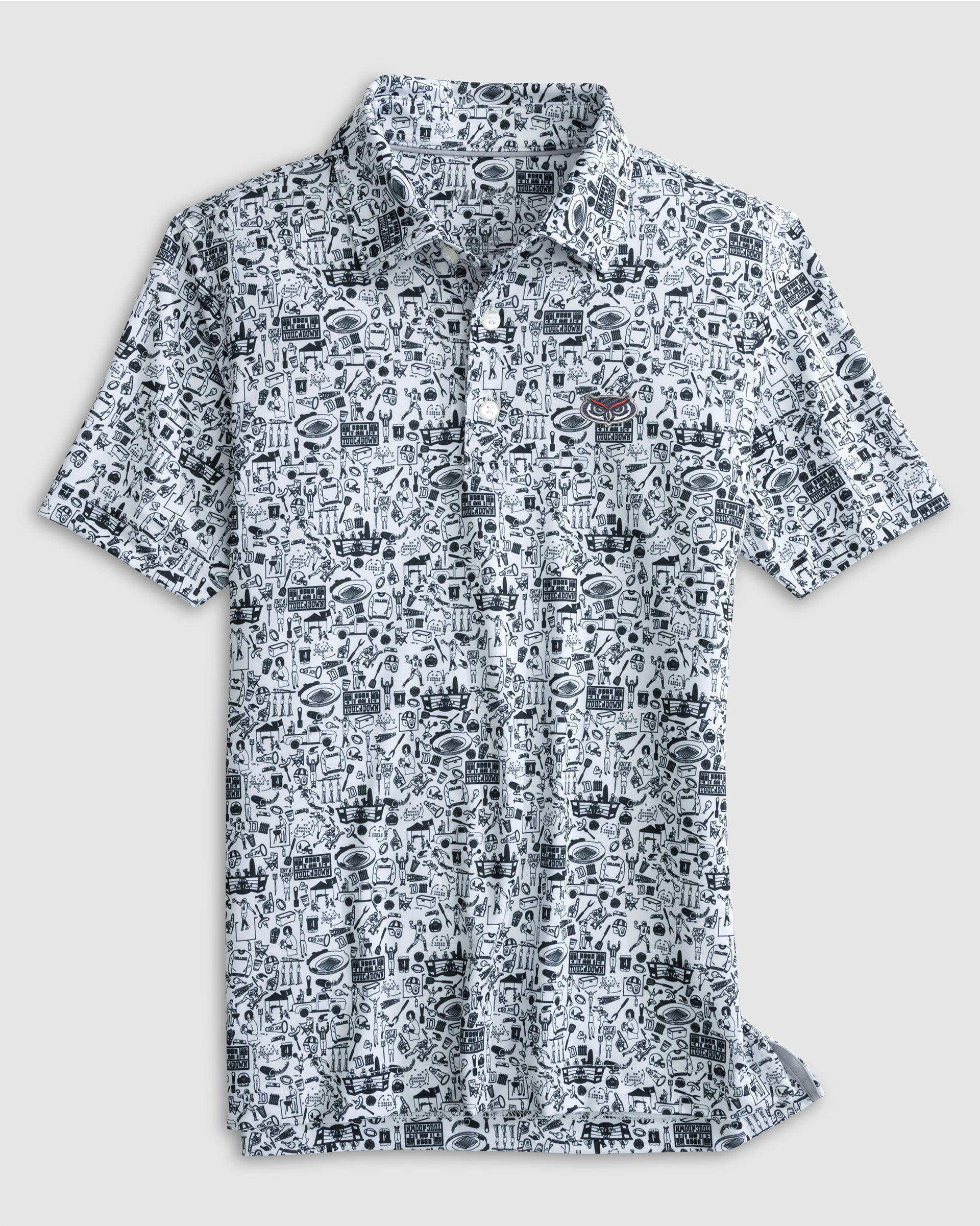 Florida Atlantic Tailgater 2.0 Jr. Printed Jersey Performance Polo