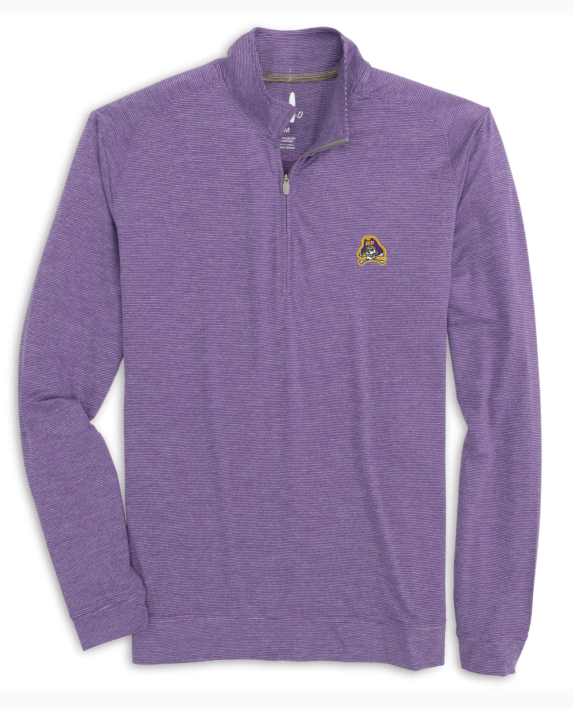 ECU Vaughn Striped Performance 1/4 Zip