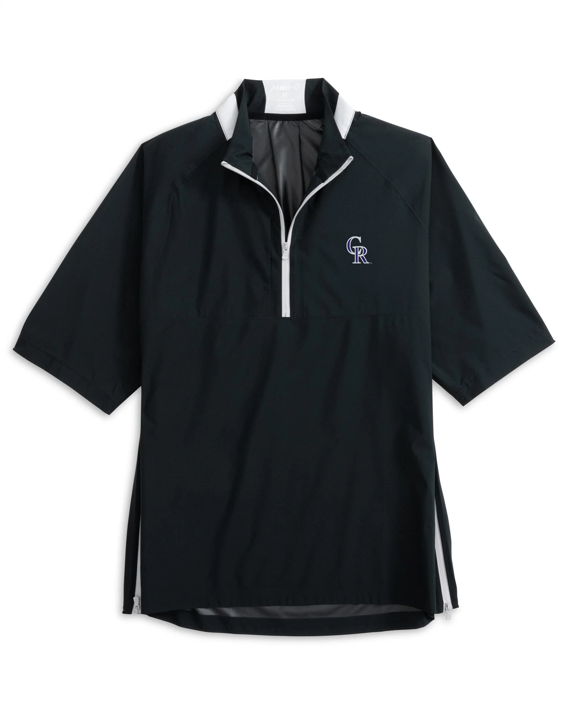 Colorado Rockies Stealth Stowable Short Sleeve Rain Jacket