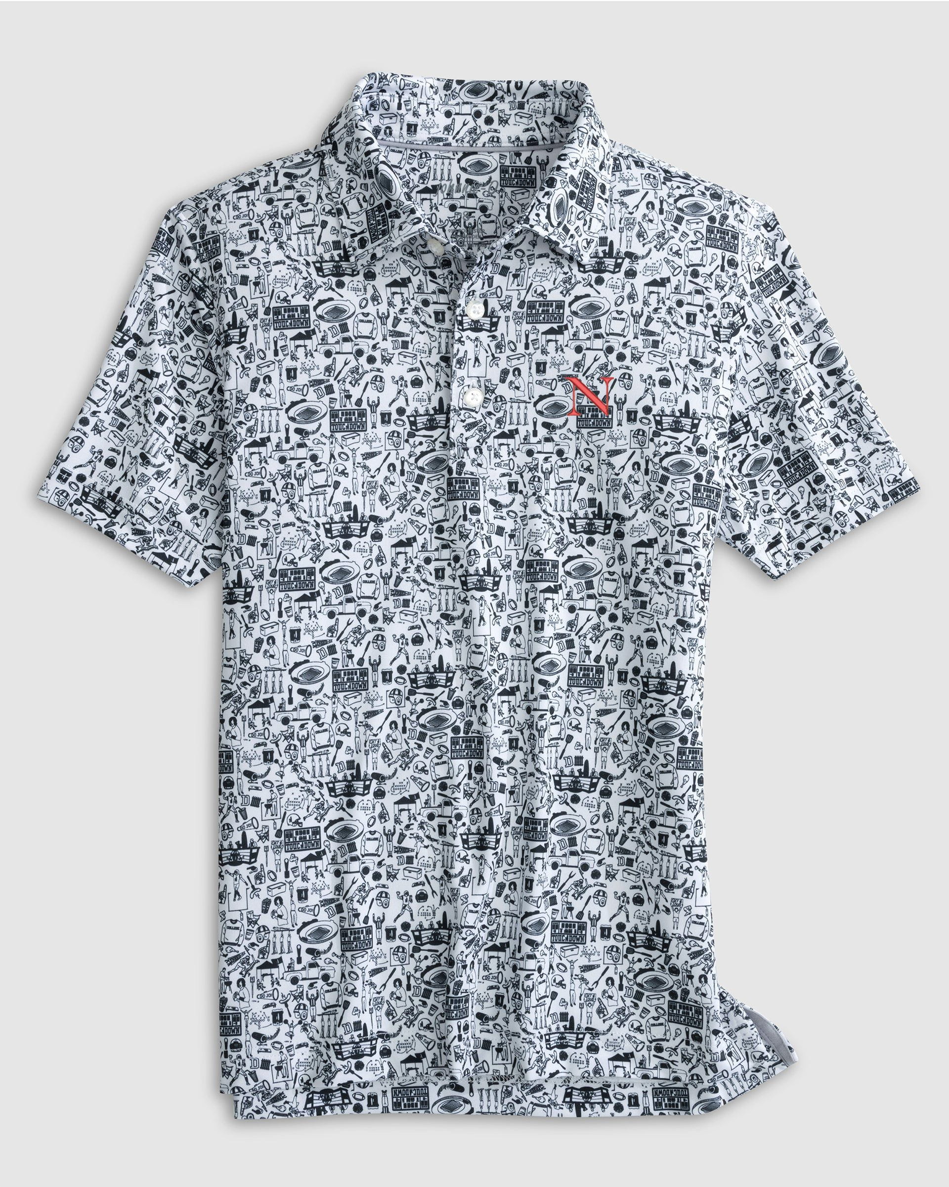 Northeastern Tailgater 2.0 Jr. Printed Jersey Performance Polo