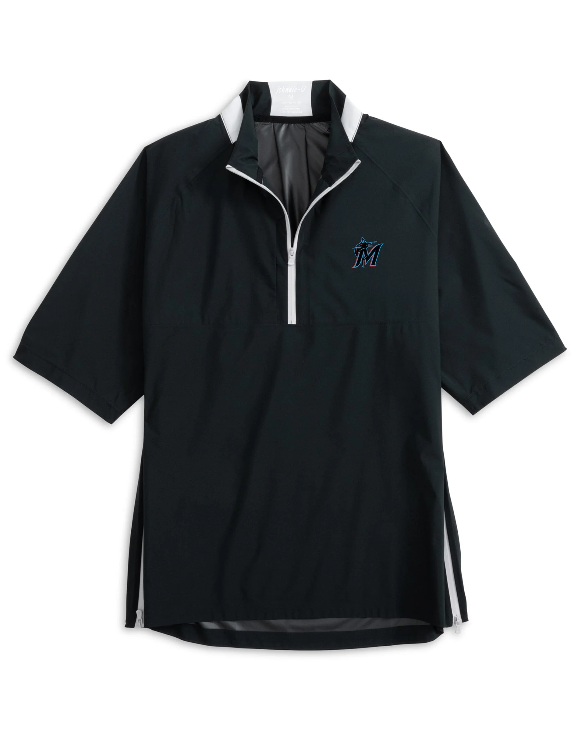 Miami Marlins Stealth Stowable Short Sleeve Rain Jacket