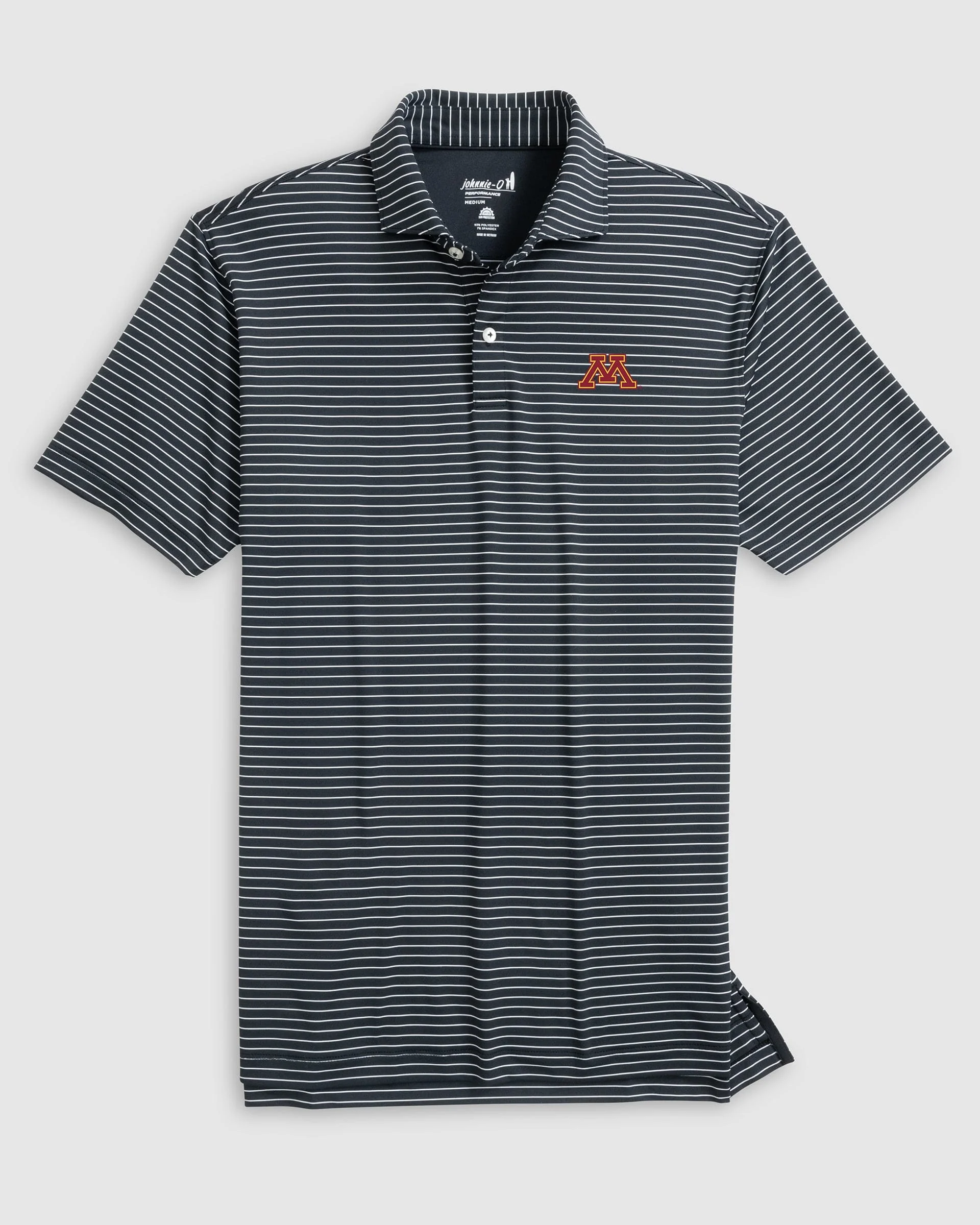 Minnesota Beau Striped Performance Jersey Polo