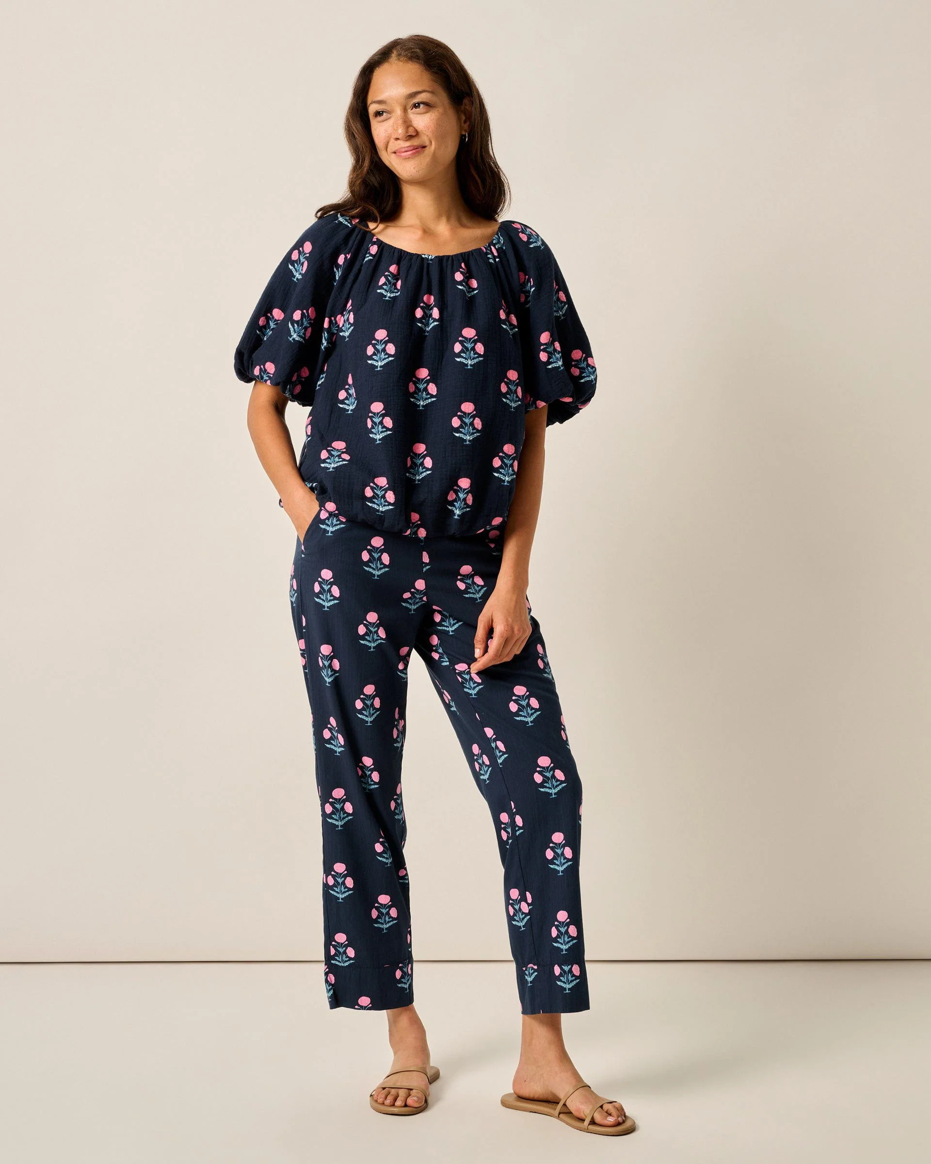 Collett Block Print Blouse
