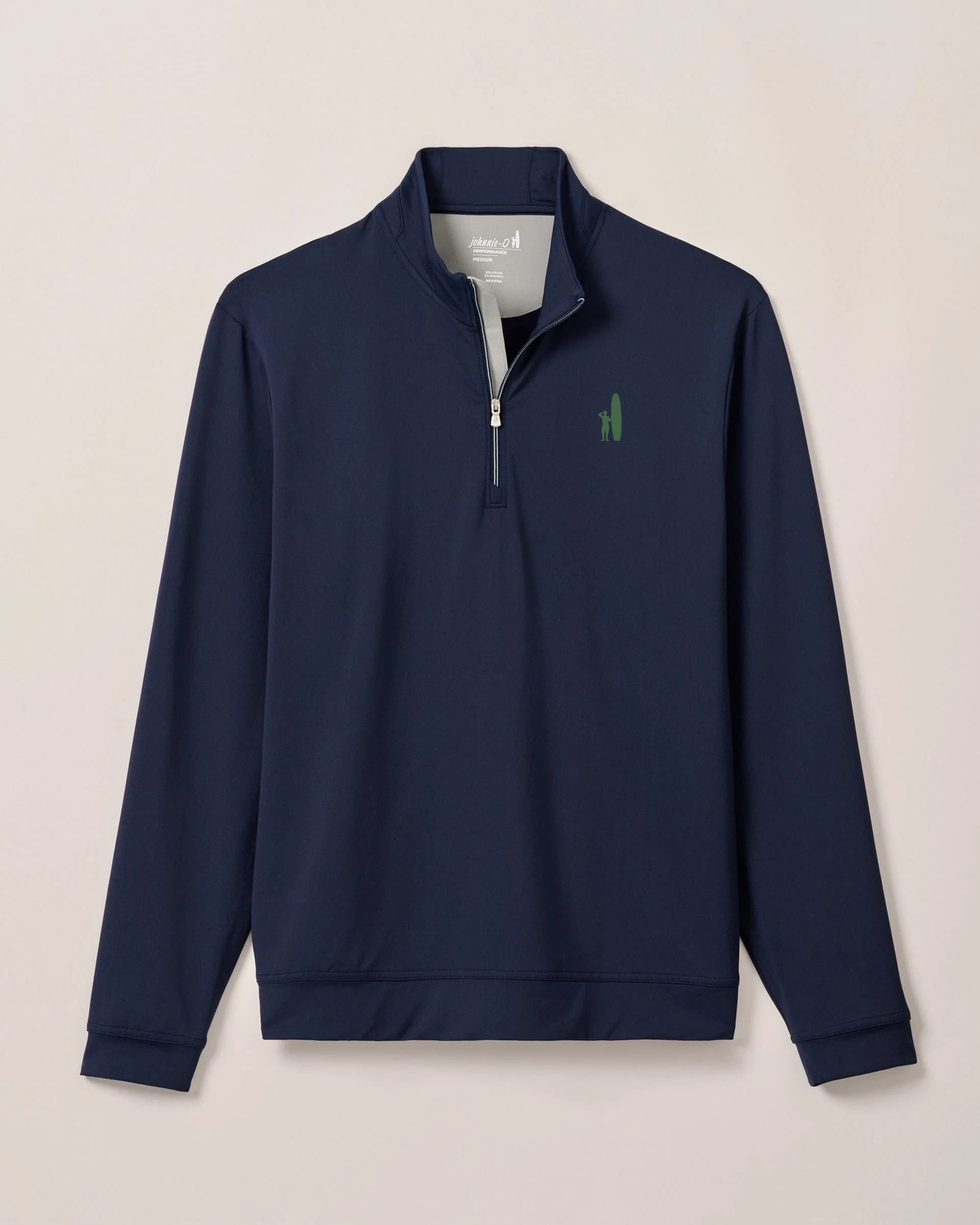 Custom Surfer Logo Motion Performance 1/4 Zip