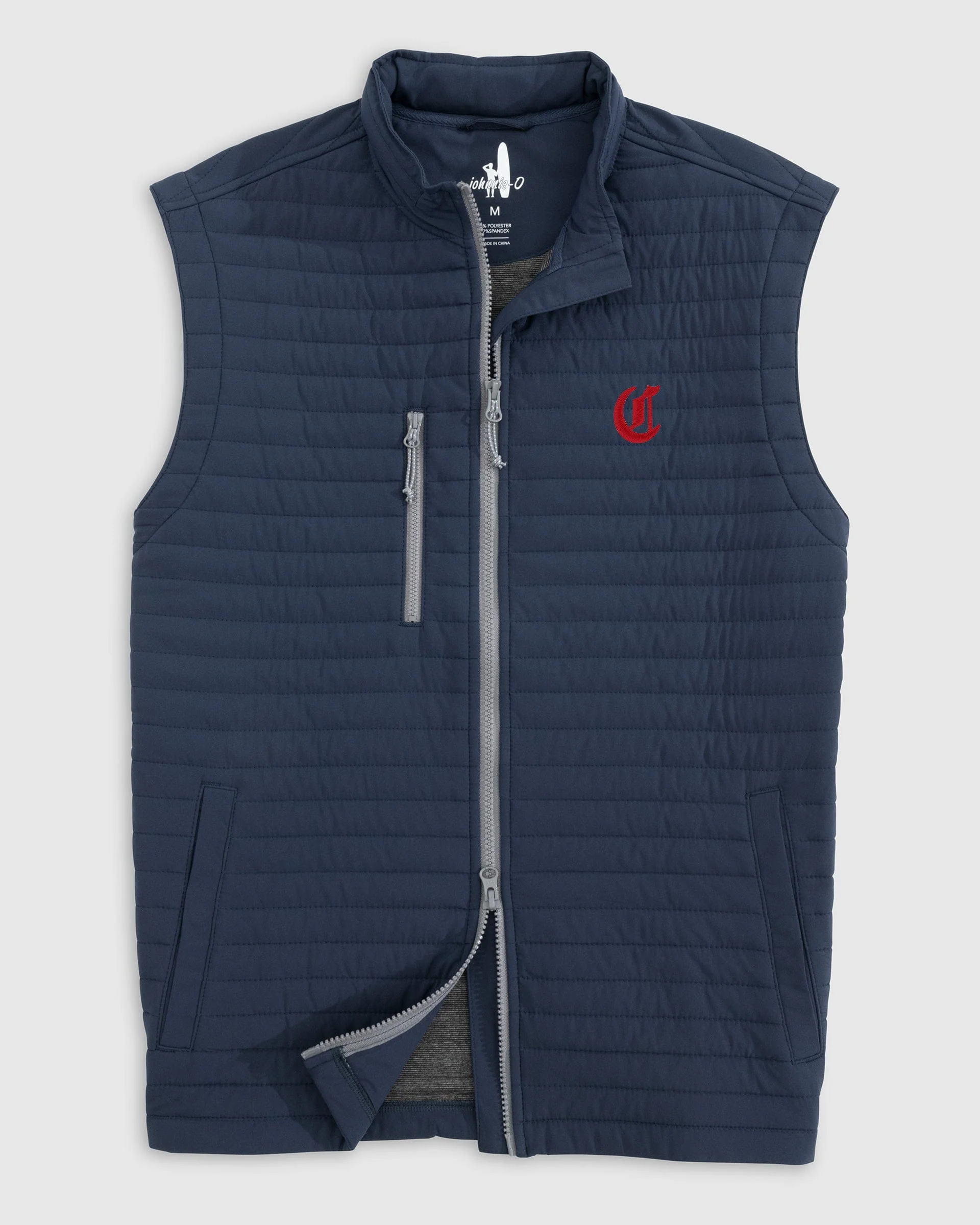 Cincinnati Reds Crosswind Quilted Performance Vest - Cooperstown Logo