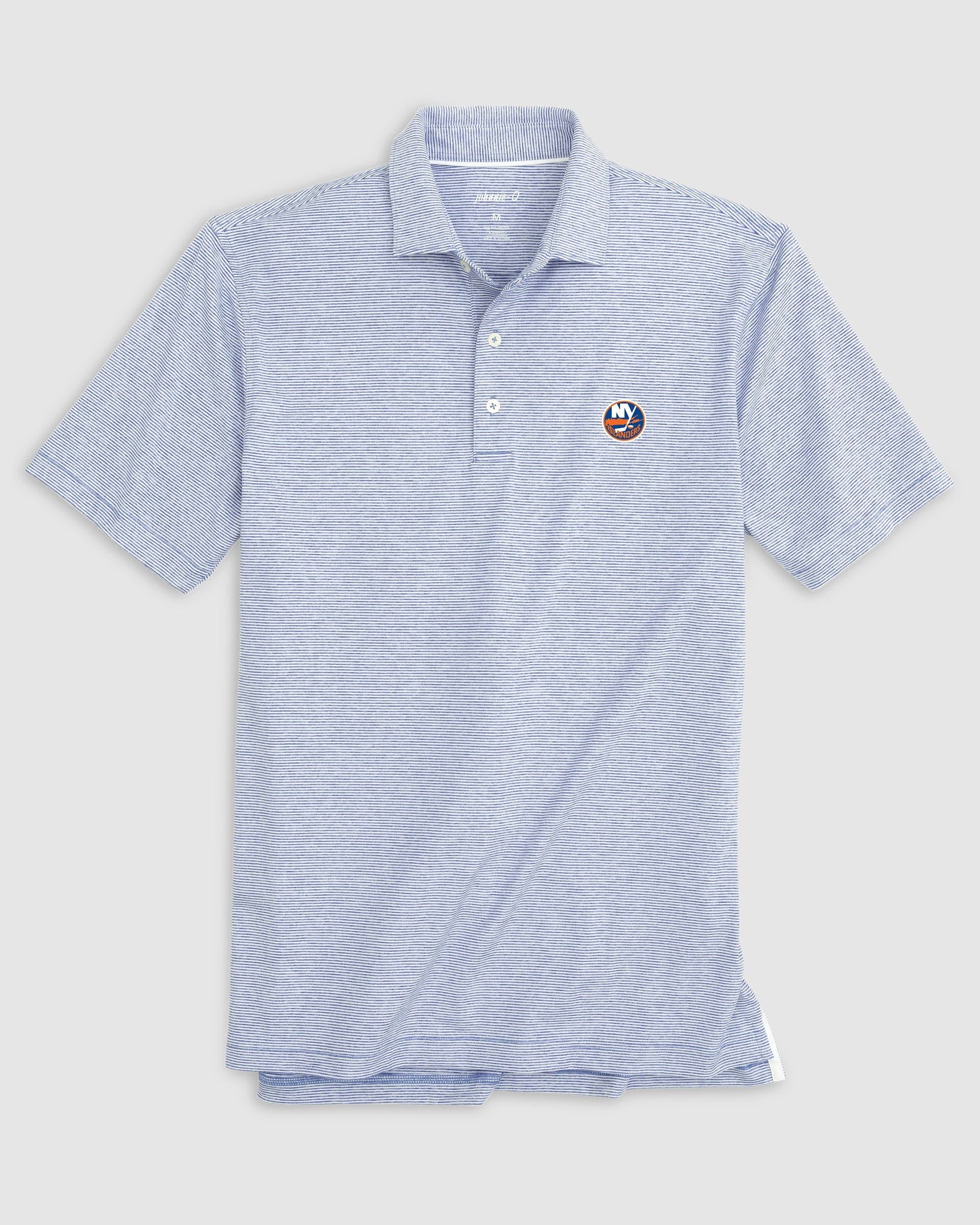 New York Islanders Lyndonn Striped Jersey Performance Polo