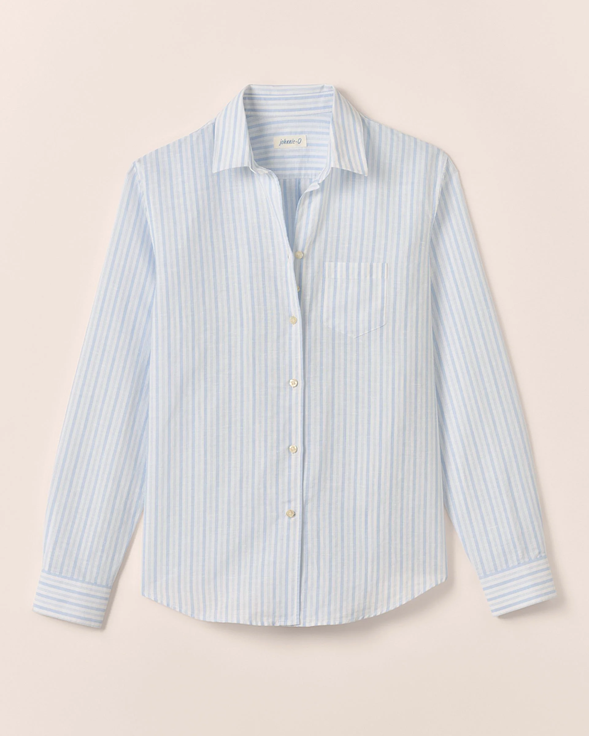Frieda Cotton Linen Button Down Shirt