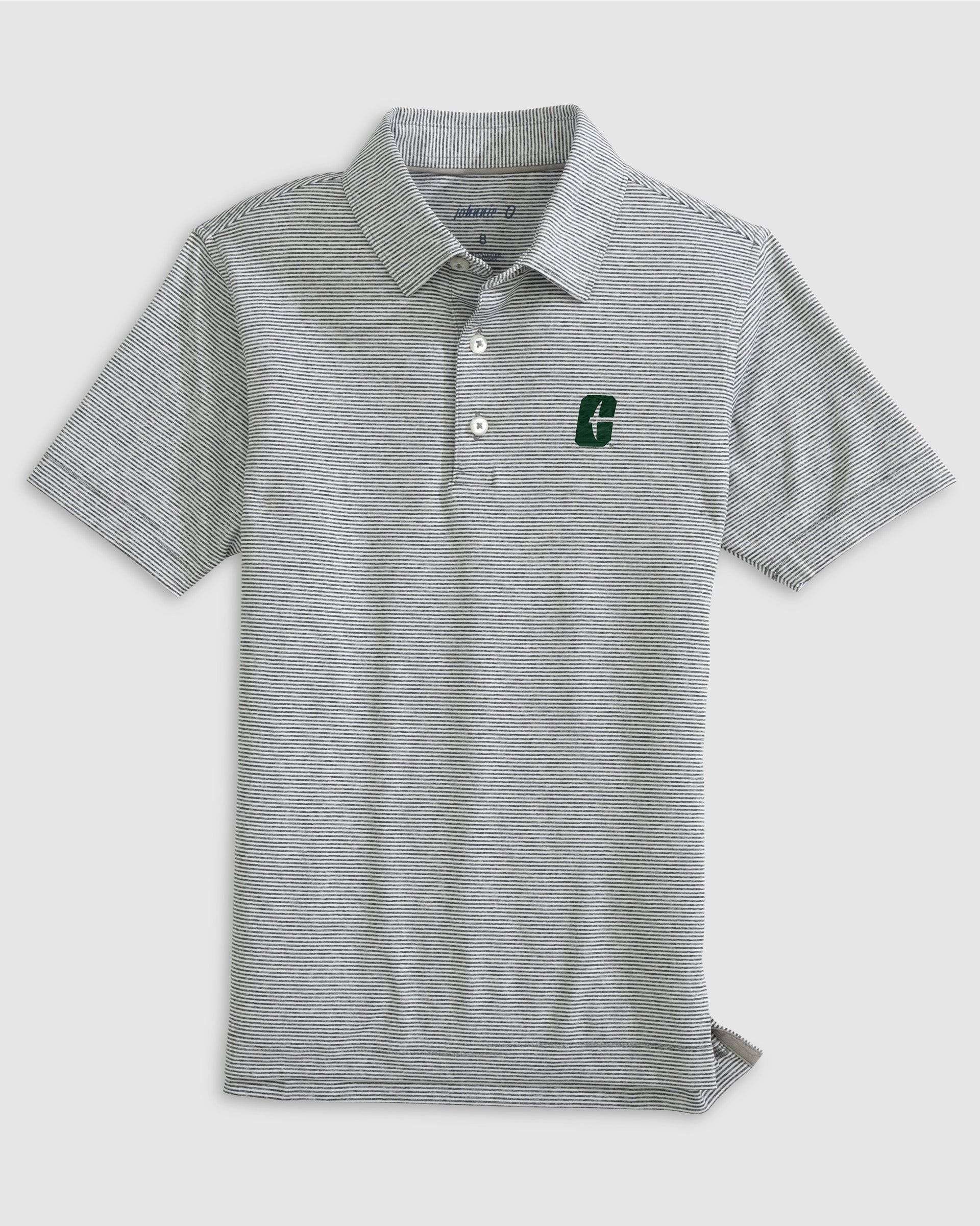 North Carolina Charlotte Lyndonn Jr. Striped Jersey Performance Polo